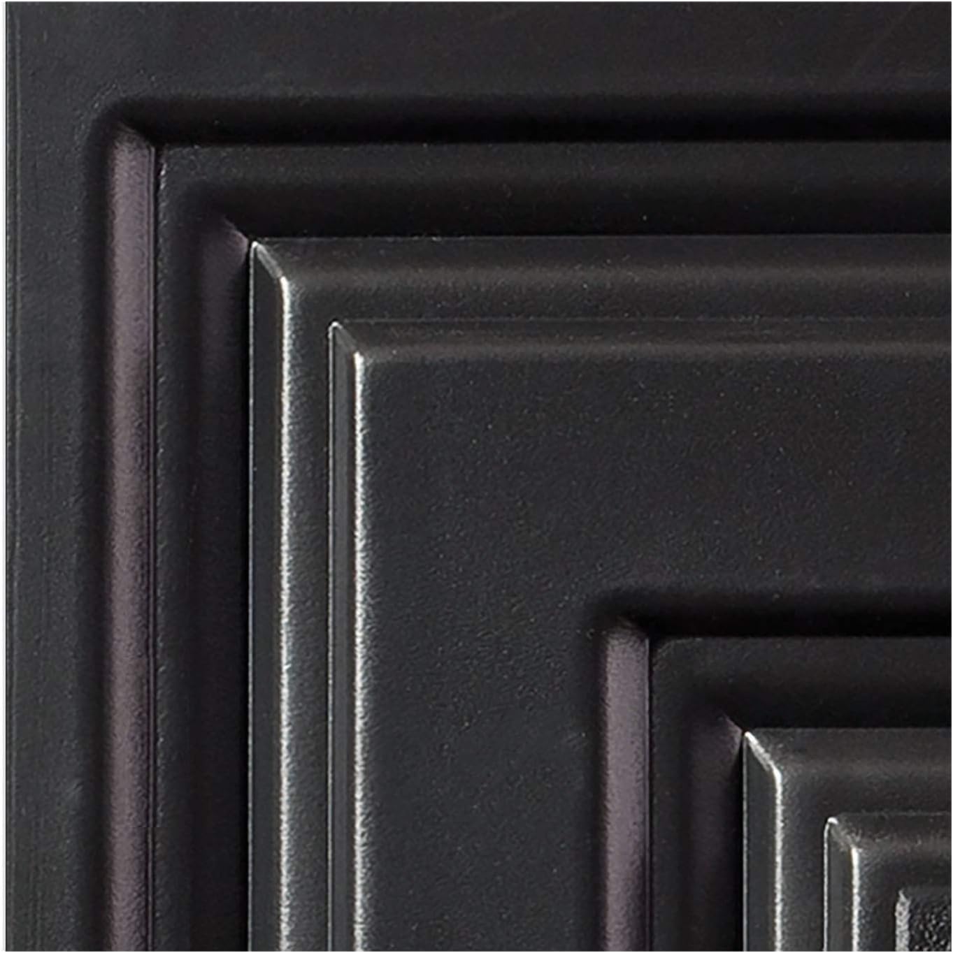 Genesis Icon Relief – Azulejos de techo negros  Fácil instalación  Impermeable, lavable y resistente al fuego  PVC de alta calidad para evitar