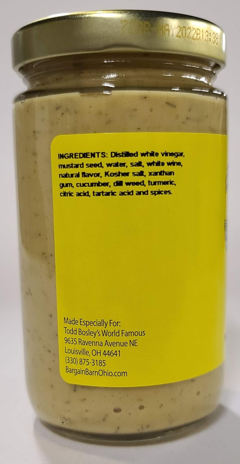 Todd Bosley’s World Famous Eneldo Pickle Mostaza (paquete de 2)