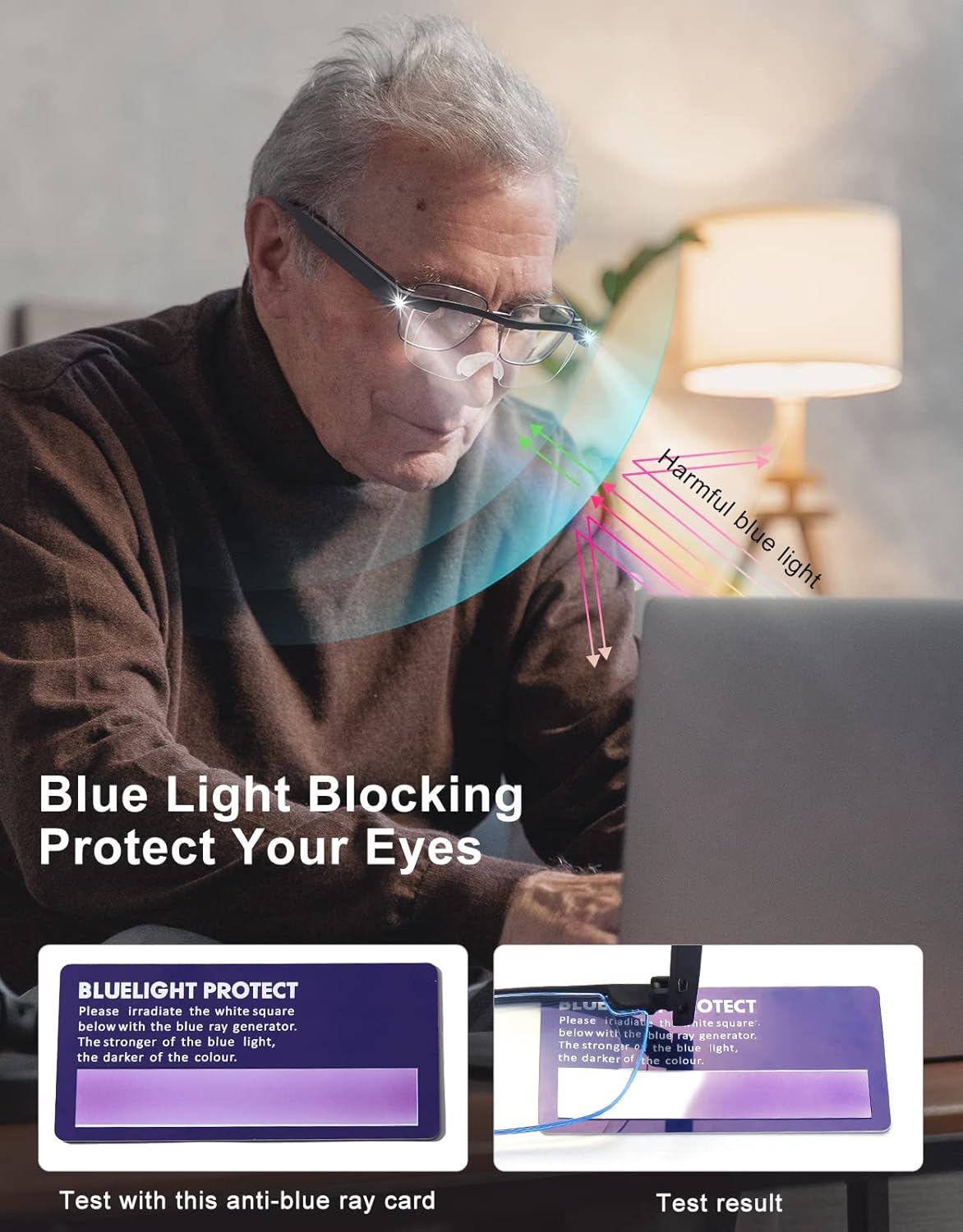 200% lupa con luz, anteojos de aumento recargables con luz LED, luz anti azul, lupa manos libres para trabajo cercano, manualidades, joyeros,