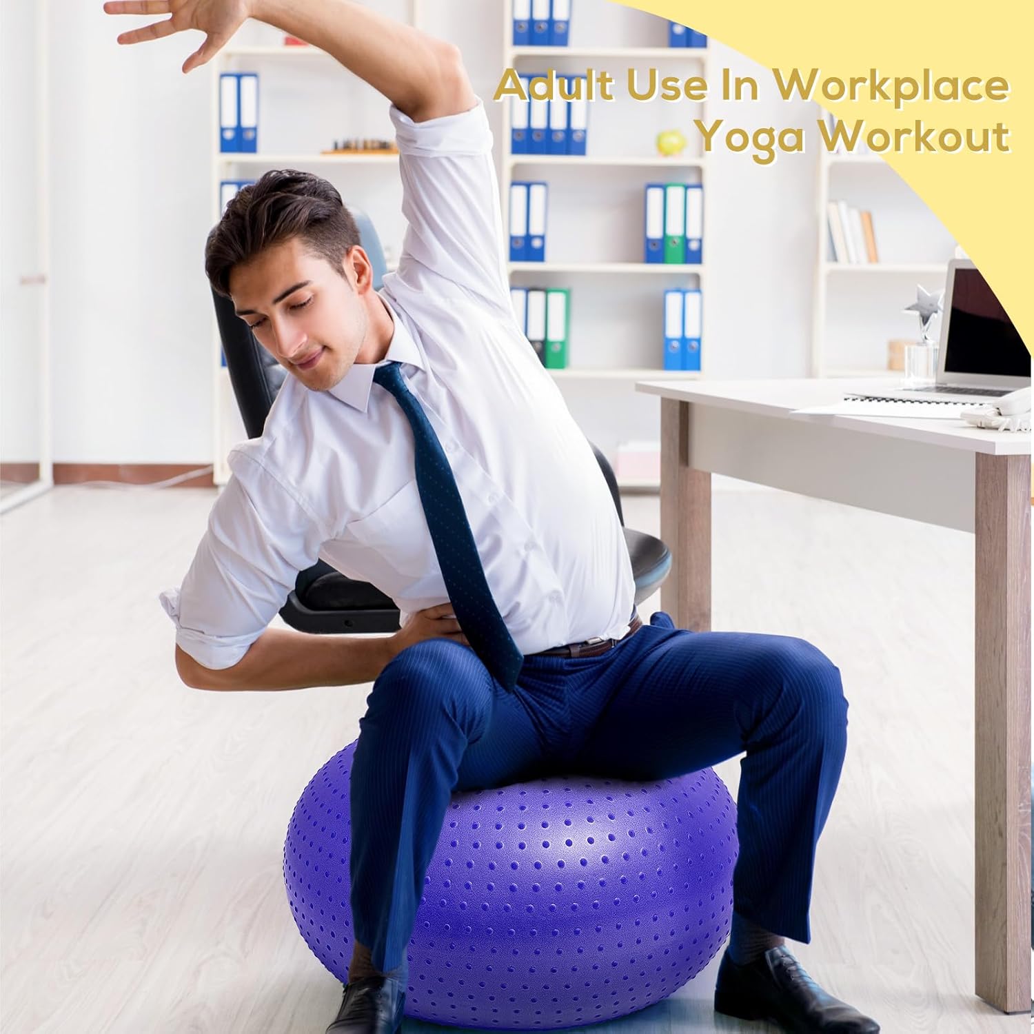 4 piezas de asientos flexibles mejorados con punto de masaje para aula, sillas de pelota de yoga elementales para niños, entrenamiento de