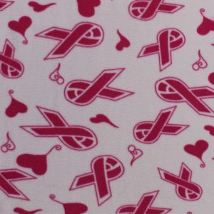 The Yard (A328.16) – Cintas de concientización sobre el cáncer de mama, corazones en tela polar blanca The Yard (A328.16) – Cintas de concientización sobre el cáncer de mama, corazones en tela polar blanca