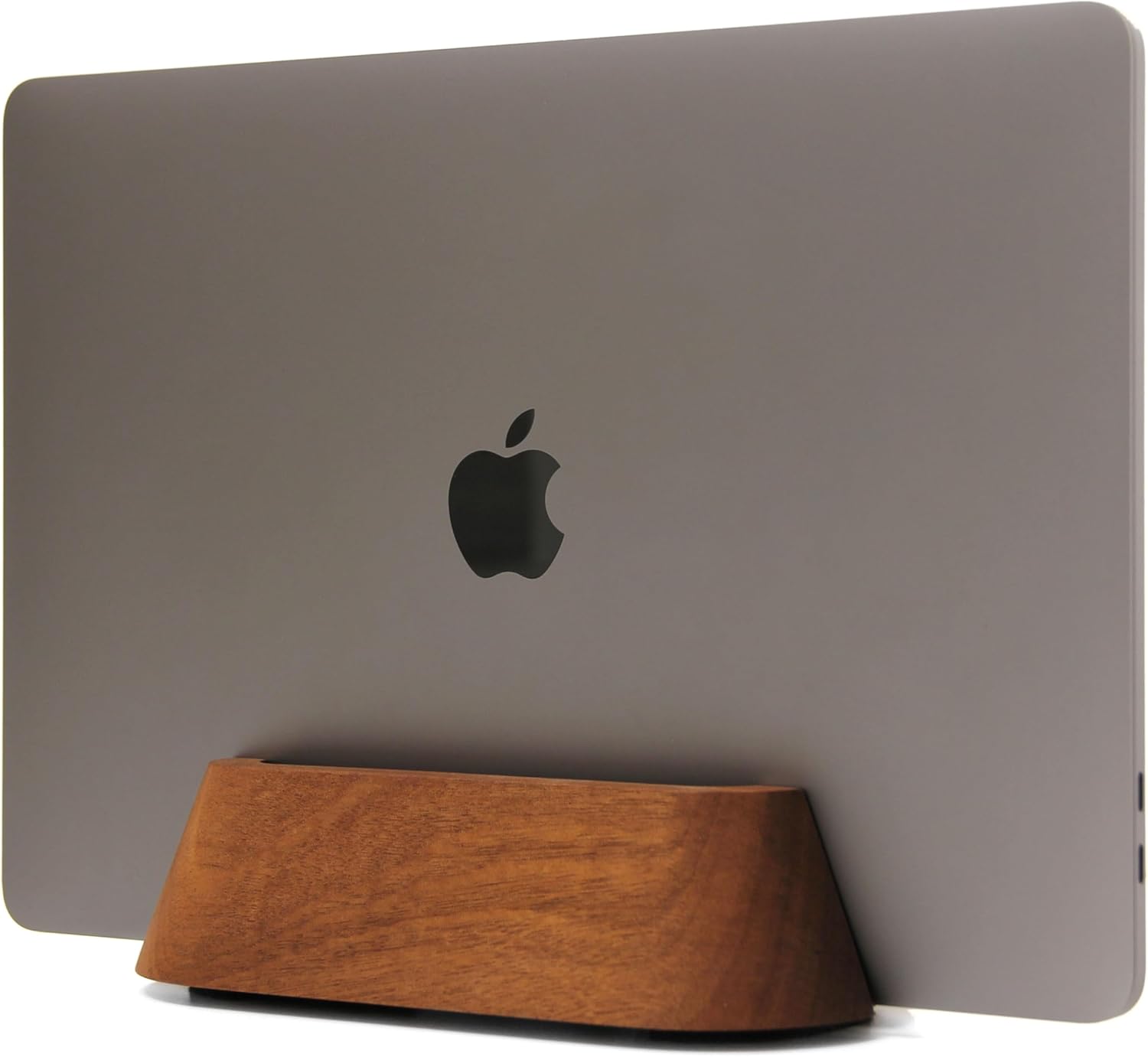 Soporte de madera para laptop, ajustable para escritorio, se adapta a laptops de 0.4 a 1.2 pulgadas, resistente y duradero, almohadillas
