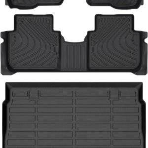 HAFIDI Juego de alfombrillas y revestimiento de carga para Honda CRV Hybrid 2023 2024 2025 y Honda CRV 2023 2024 2025 Protección para todo tipo de HAFIDI Juego de alfombrillas y revestimiento de carga para Honda CRV Hybrid 2023 2024 2025 y Honda CRV 2023 2024 2025 Protección para todo tipo de