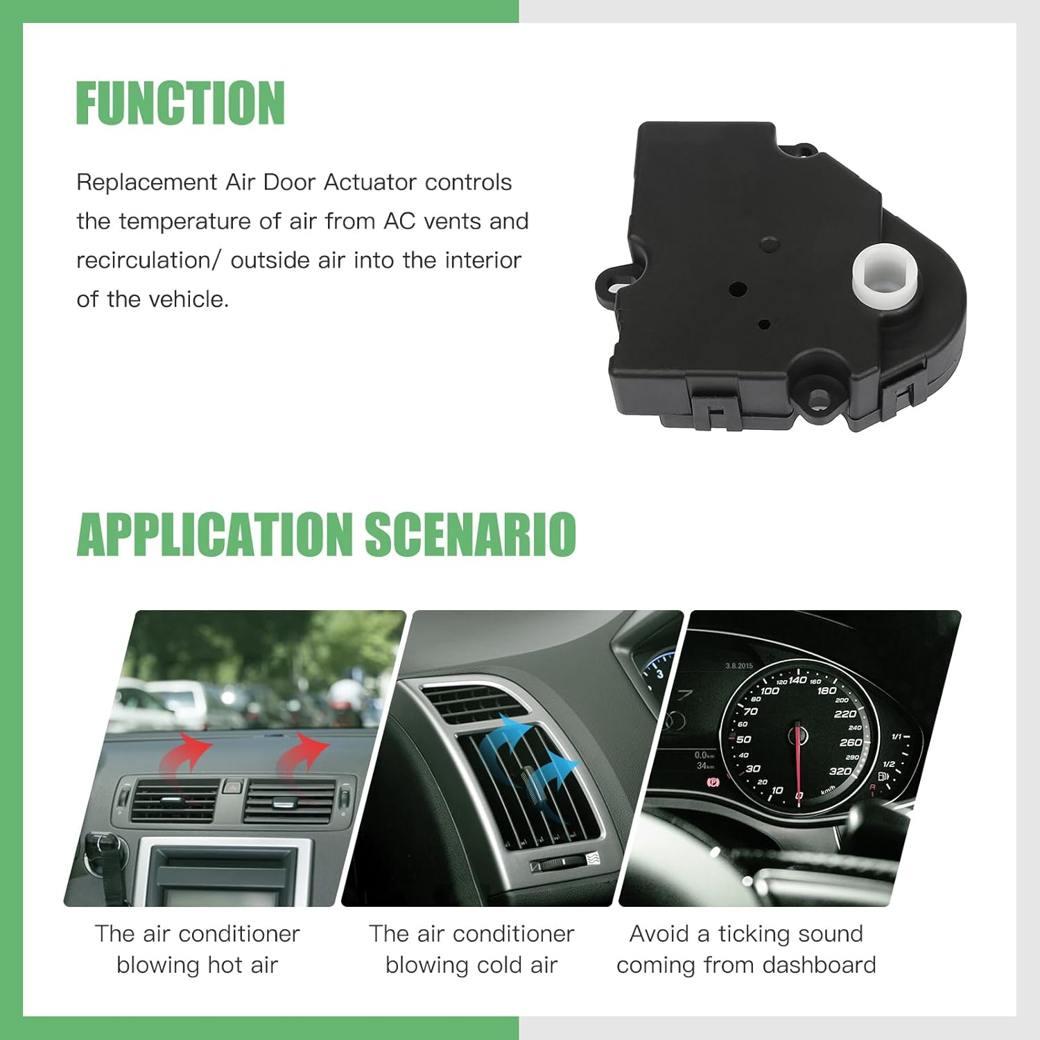 Accionador de puerta de aire para Chevrolet Blazer Suburban GMC Yukon, modelo SCITOO 15-72139 16141802 8901836