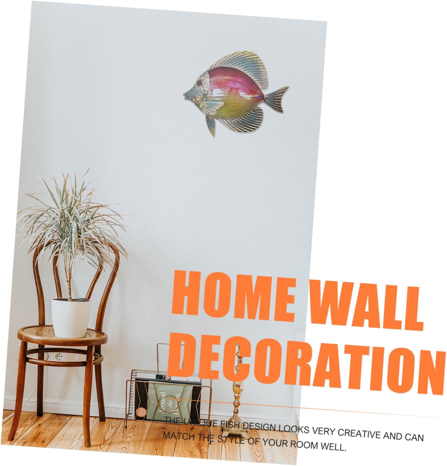 ABOOFAN 3 piezas colgante de hierro decoración del océano mariposas decorativas deco al aire libre vida marina decoración de pared decoración de
