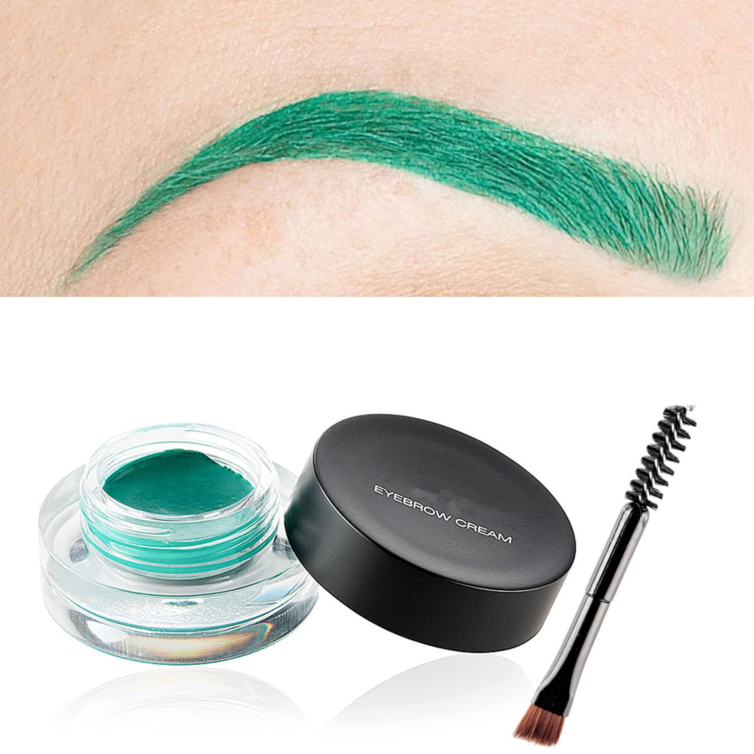 Crema de cejas de 12 colores, gel de pomada de cejas suave de larga duración, impermeable, delineador de ojos, maquillaje para cejas cosméticos con