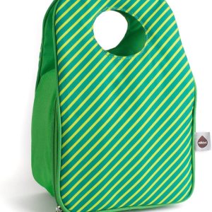 Bolsa de almuerzo aislada de diseño, bolsa enfriadora verde reutilizable para alimentos y bebidas, perfecta para mujeres, hombres y niños, elegante Bolsa de almuerzo aislada de diseño, bolsa enfriadora verde reutilizable para alimentos y bebidas, perfecta para mujeres, hombres y niños, elegante