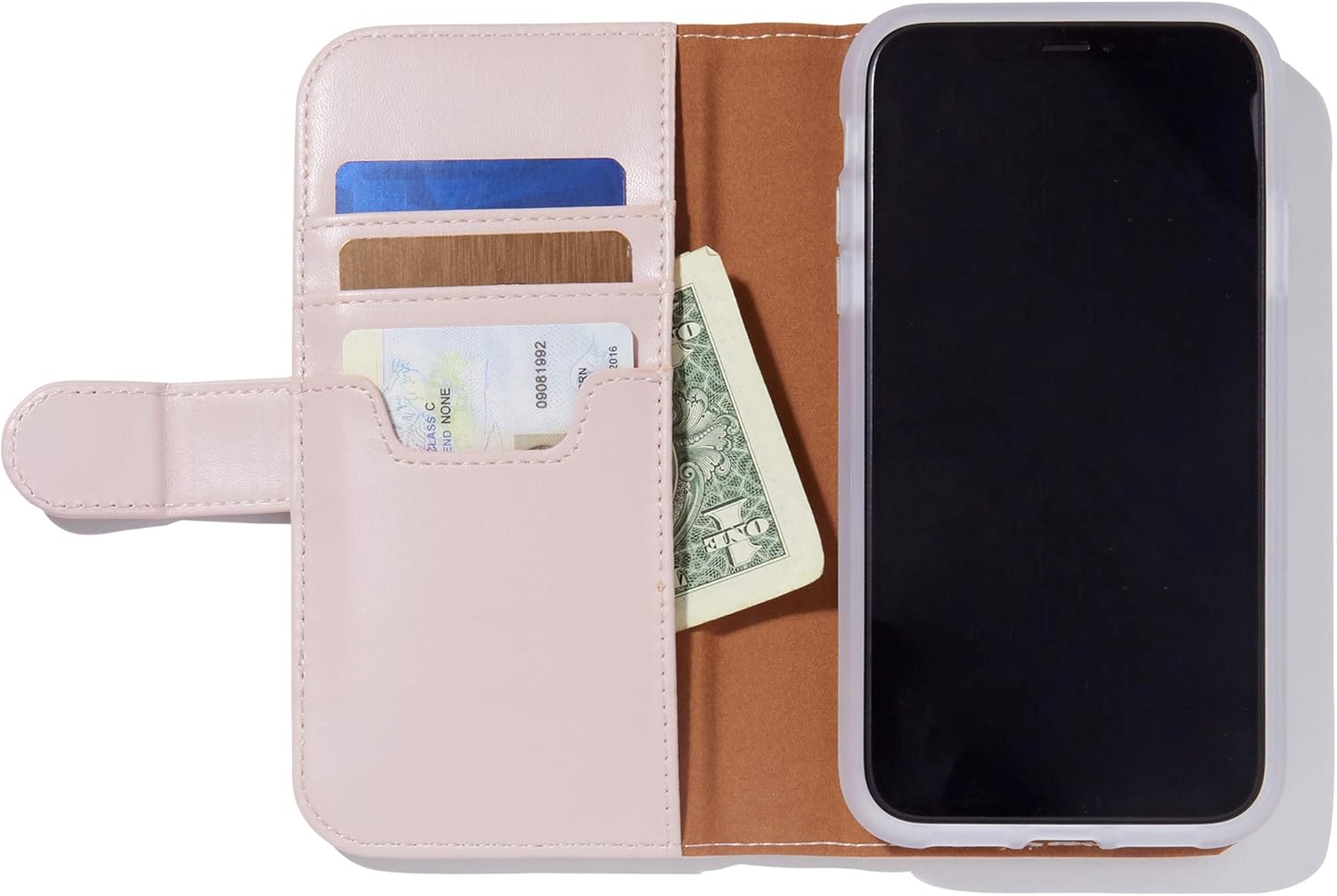 Bondir – Funda de piel magnética desmontable para iPhone 11 Pro Max (2 en 1), color rosa