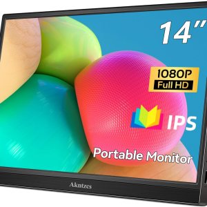 Monitor portátil, 14 pulgadas FHD 1080P USB-C monitor de computadora HDMI pantalla de computadora HDR cuidado ocular pantalla IPS, monitor de viaje Monitor portátil, 14 pulgadas FHD 1080P USB-C monitor de computadora HDMI pantalla de computadora HDR cuidado ocular pantalla IPS, monitor de viaje