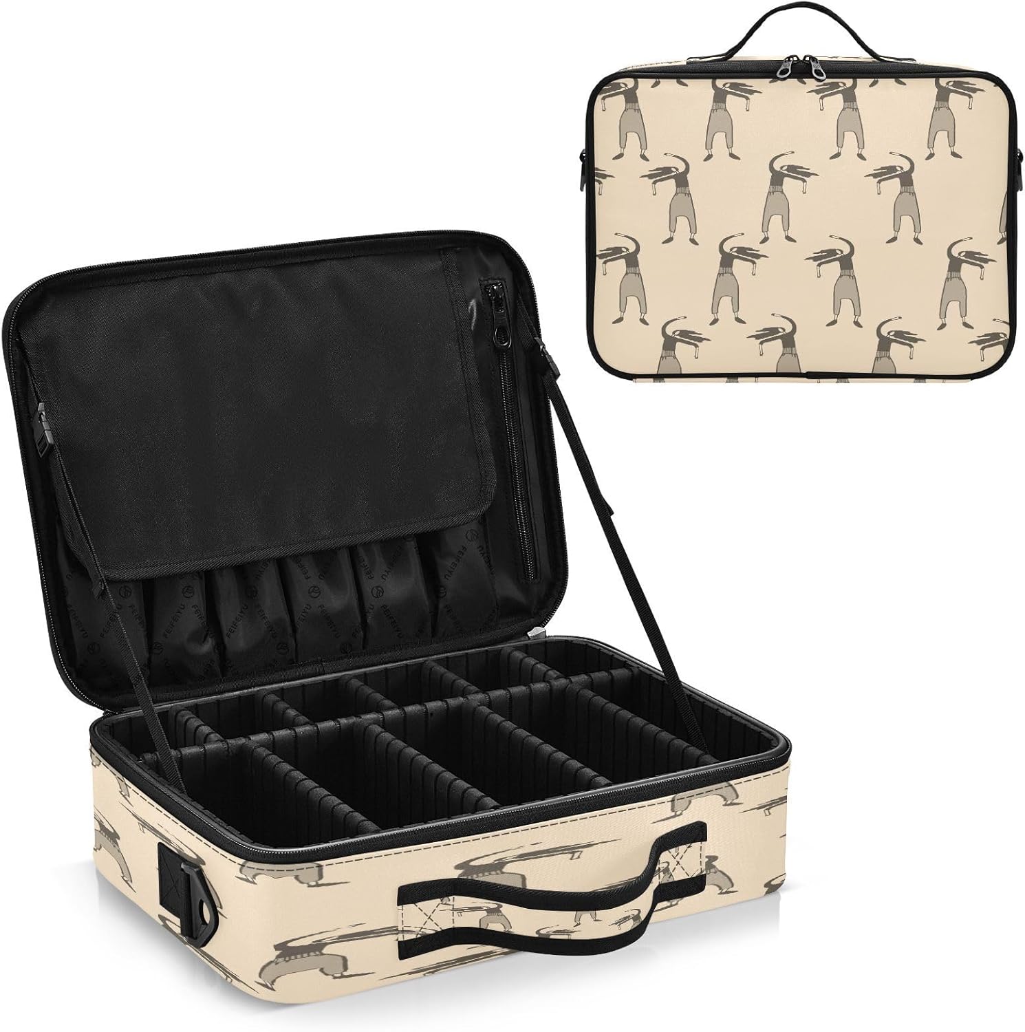 Girls Fashion Gray professional cosmetic travel case for toiletries women make up bag organizator makeup bags women bolso para guardar cosmeticos