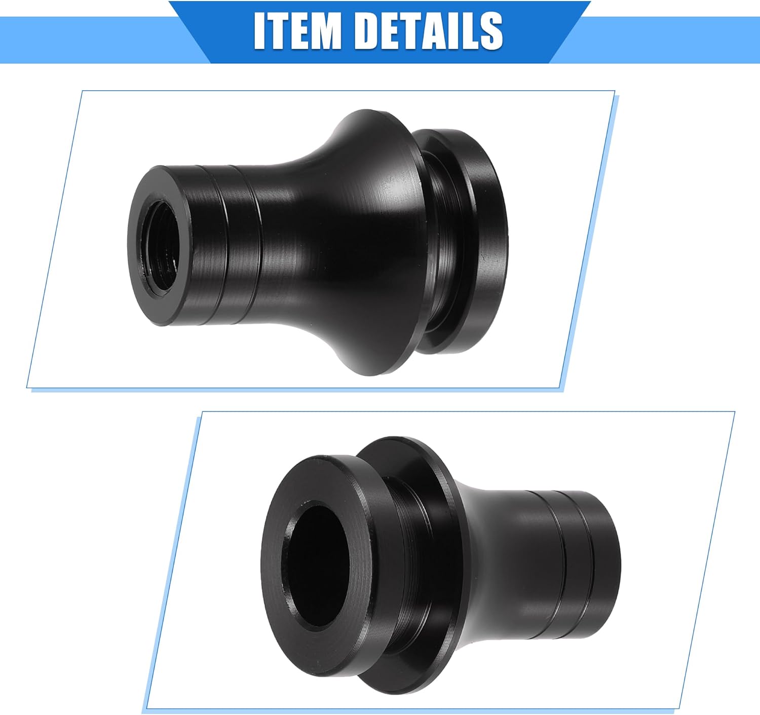 Adaptador de perilla de palanca de cambios de automóvil, M12 x 1.25, retenedor de maletero universal para vehículos de transmisión manual, aleación