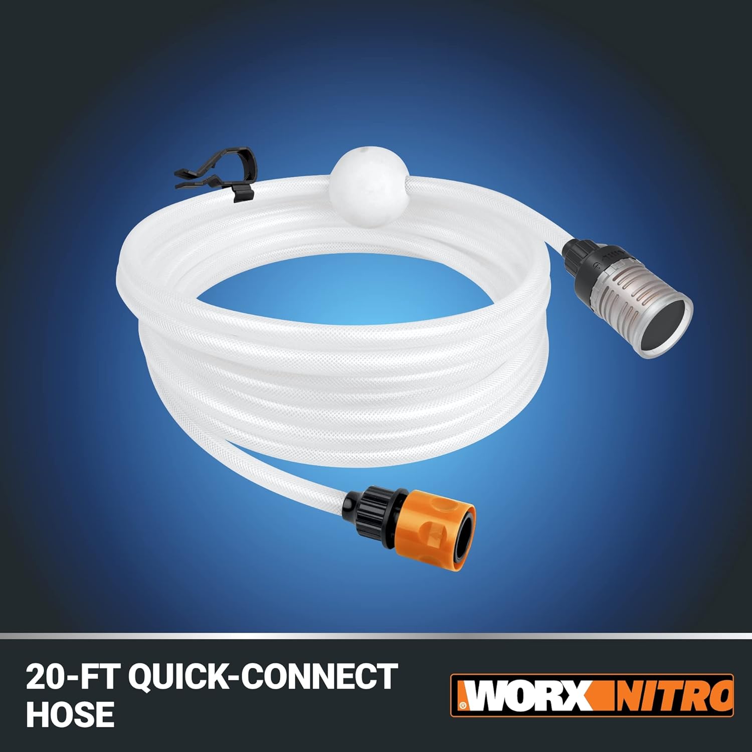 Worx Nitro Hydroshot – Lavadora a presión eléctrica de 20 V 710 PSI con motor sin escobillas inalámbrica, ligera, 5 en 1, limpiador de energía