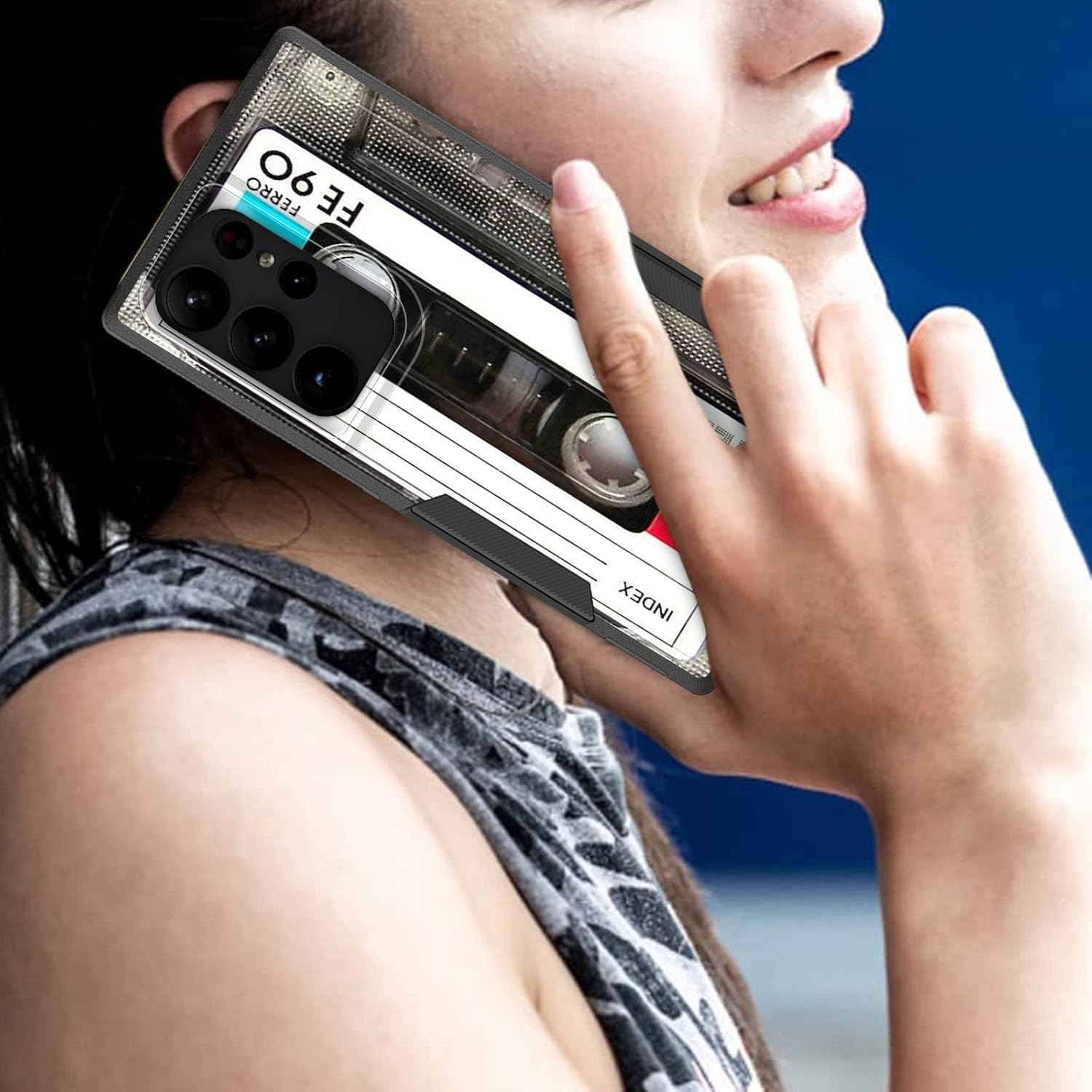 Funda para Galaxy S23 Ultra, funda protectora híbrida de doble capa resistente a prueba de golpes de policarbonato duro de silicona suave TPU para