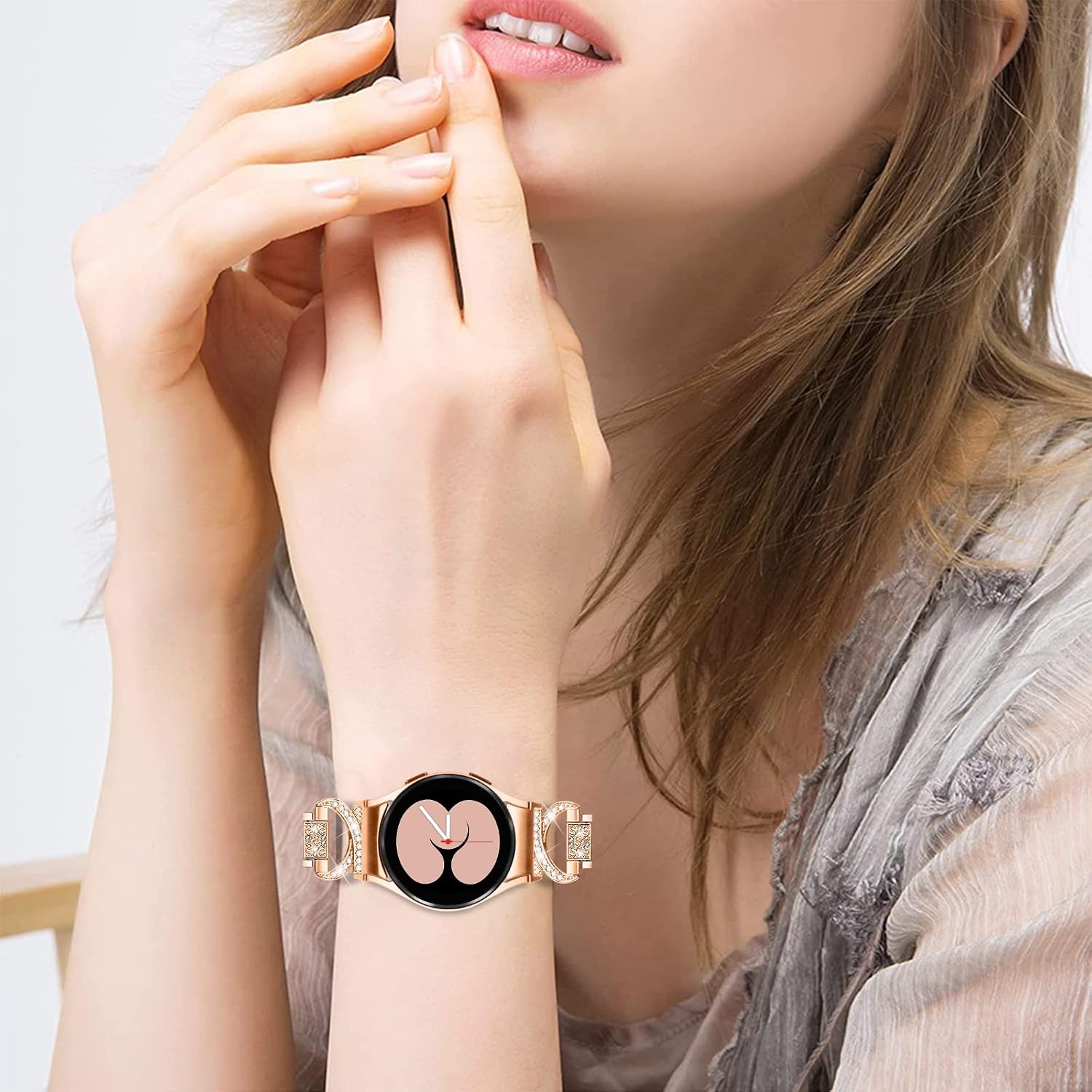 TenCloud Pulsera compatible con Samsung Galaxy Watch 5 y 4 Band 1.575 in 1.732 inGalaxy Watch 5 Pro 1.772 inGalaxy Watch 4 Classic 1.654 in 1.811 in