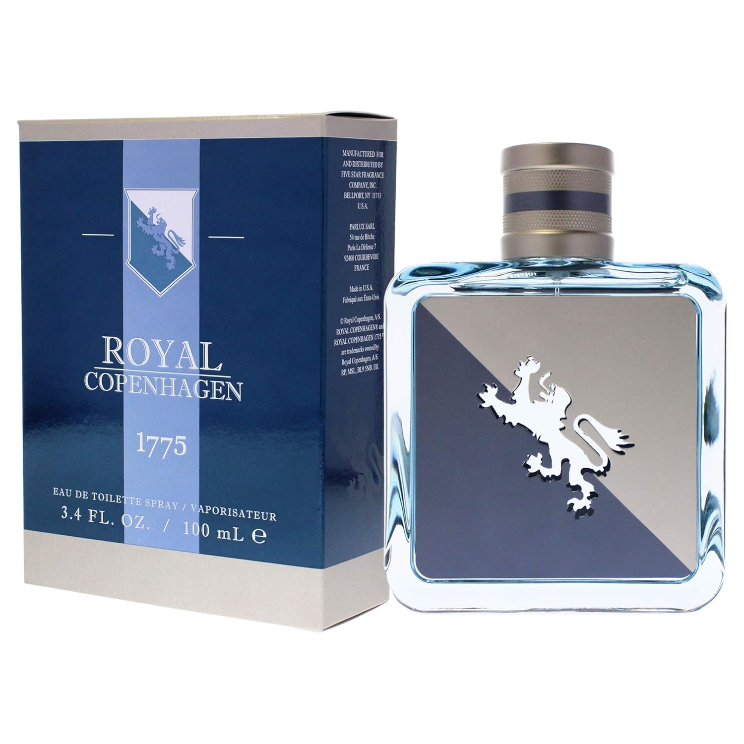 1775 Royal Copenhagen Eau de Toilette en espray para hombre, 3.4 onzas líquidas