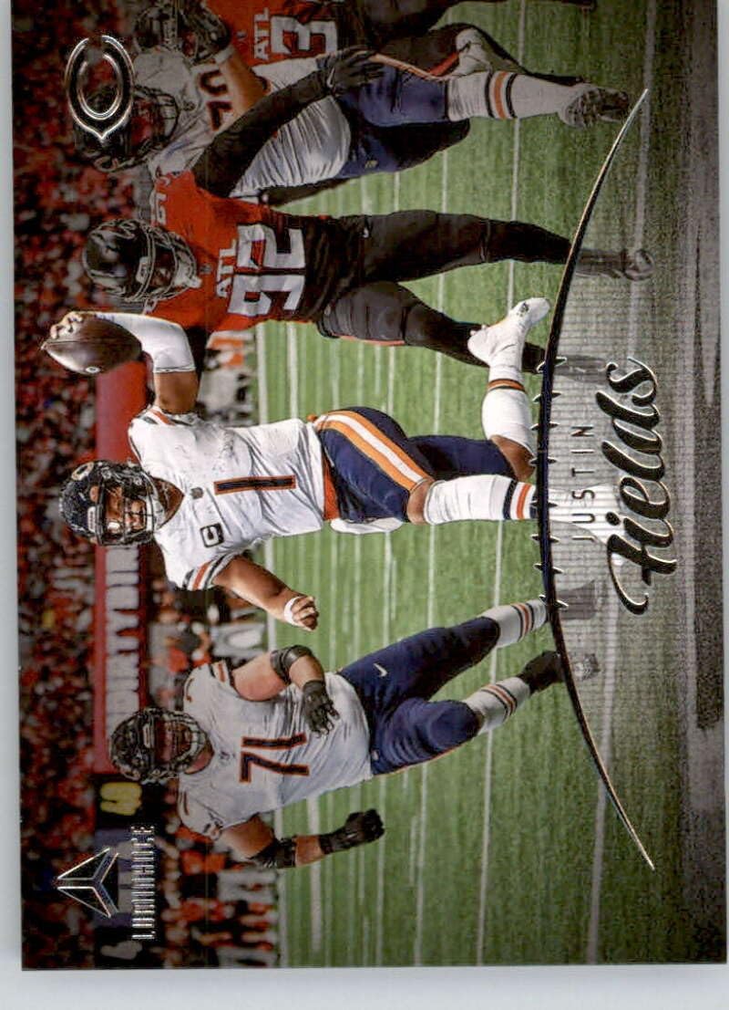 2023 Panini Luminance #79 Justin Fields Chicago Bears Official NFL Football Card in Raw (NM or Better) Condition