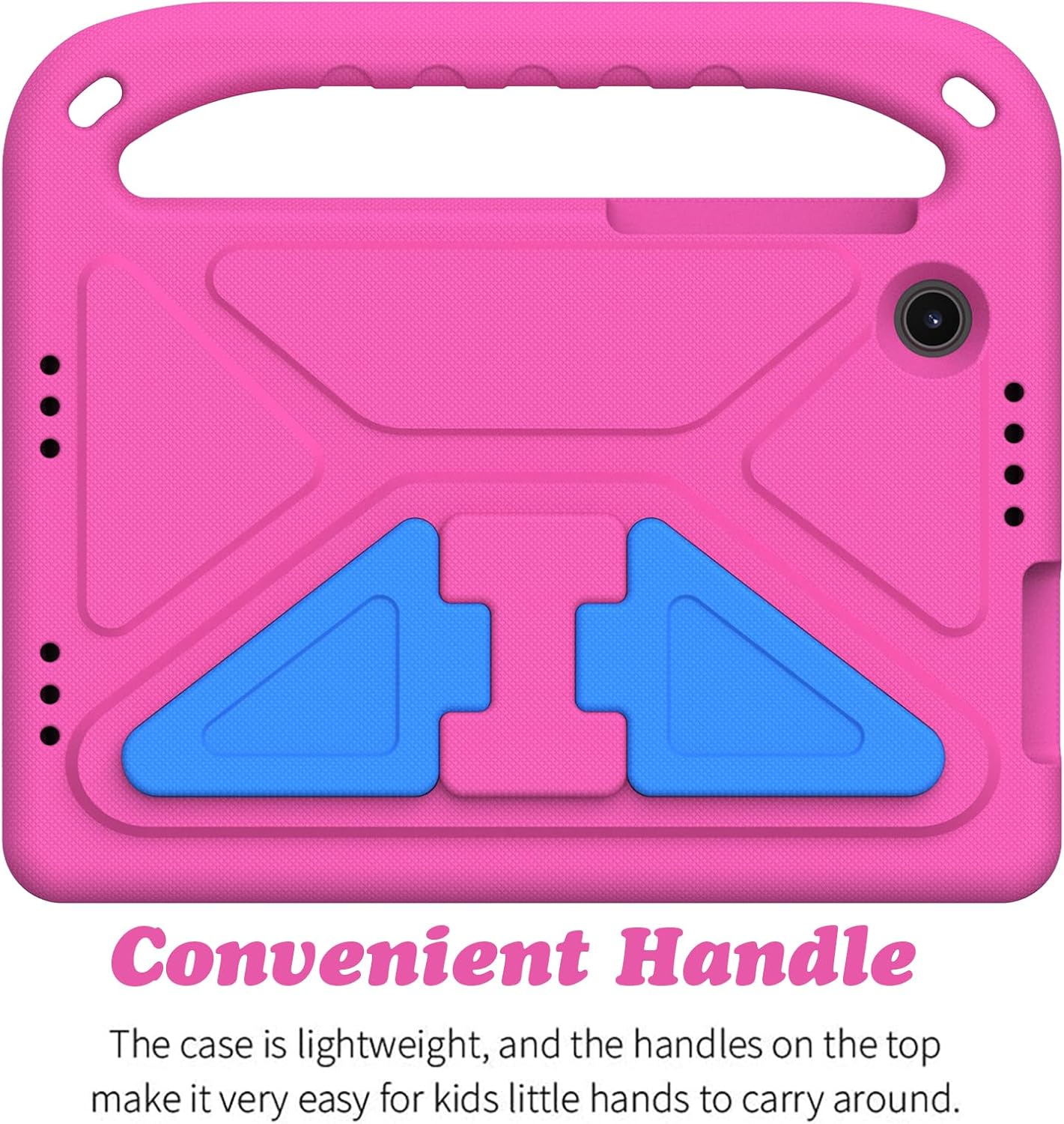Funda para niños para tablet TCL Tab 8 LE 2023, ligera, a prueba de golpes, con asa para TCL Tab 8 LE (9137W)  TCL Tab 8 WiFi (9132X) (rosa)