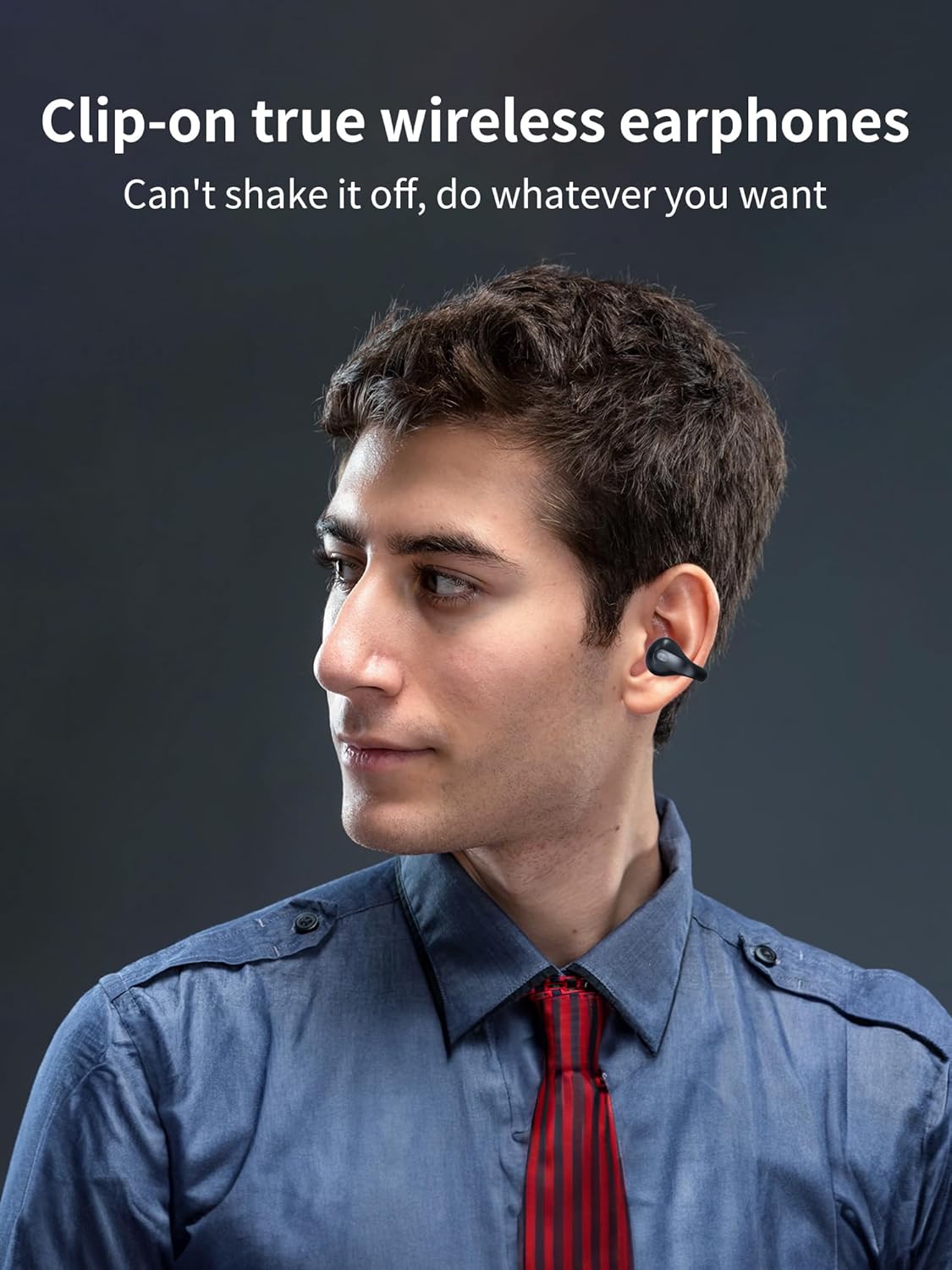 Auriculares de oído abierto, auriculares deportivos Bluetooth, auriculares abiertos, auriculares inalámbricos mini para ciclismo, conducción,