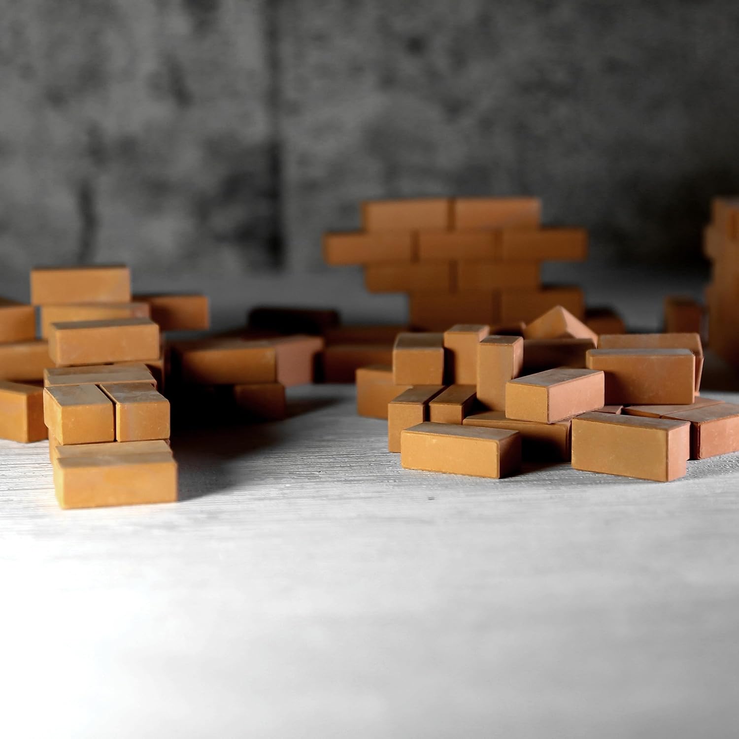 Mini diapasón de ladrillo rojo sinterizado a escala 17, obstáculos Park Brick Pro Mini modelo serie de ladrillos de pared (estándar