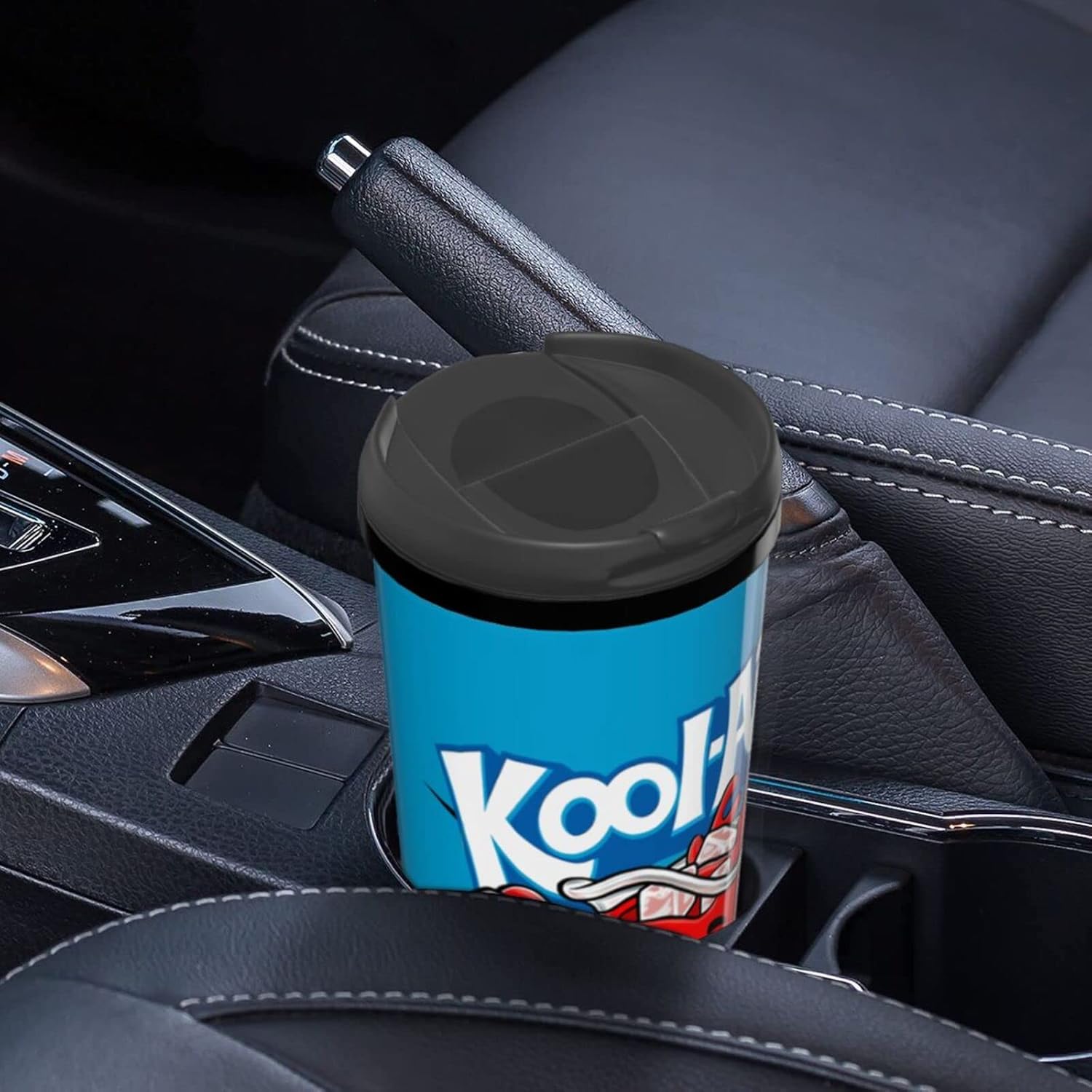 Kool Anime Aid Man – Botella de agua de café reutilizable de doble pared con tapa, jarra de agua deportiva para escuela, gimnasio al aire libre, 12