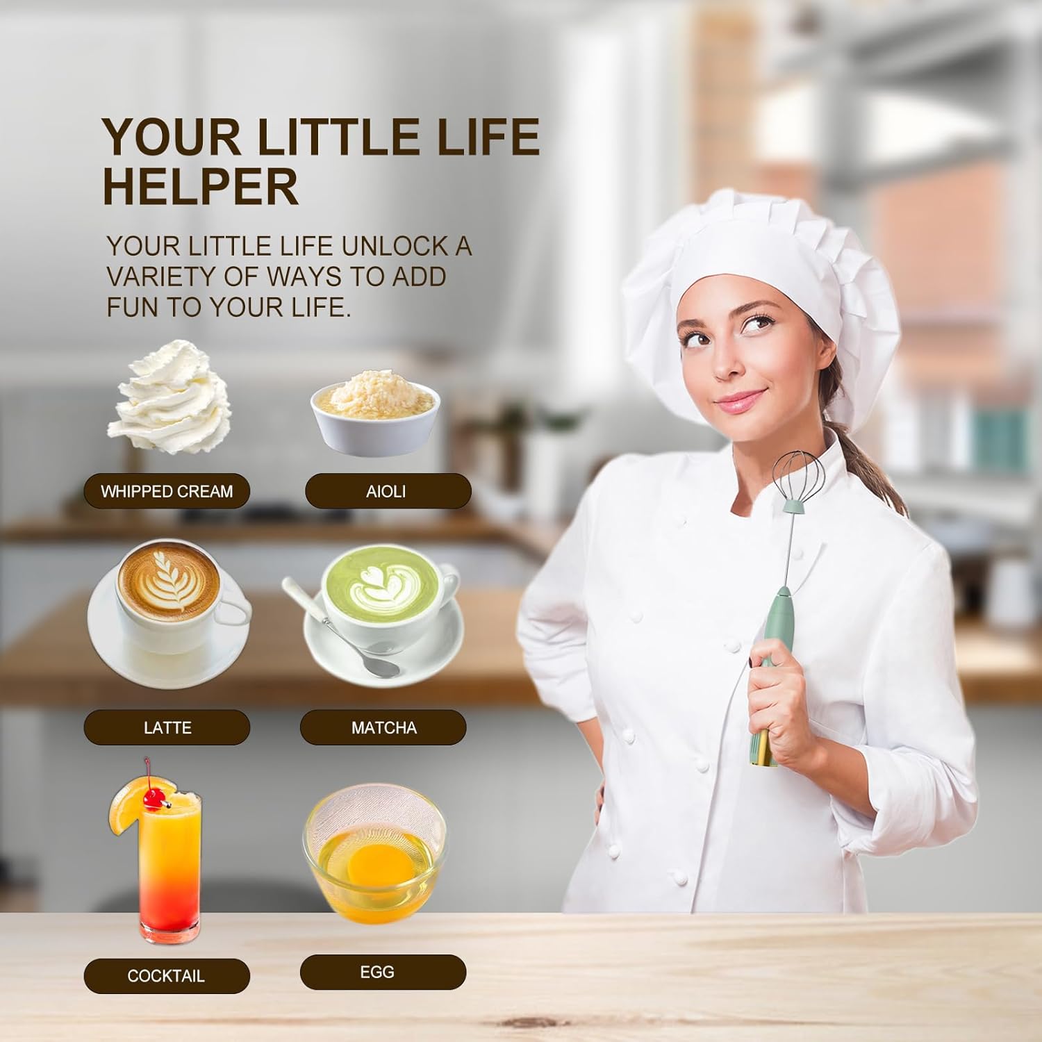 Potente espumador de leche de mano, máquina de espuma eléctrica recargable por USB para café, mini espumador de leche, mezclador de bebidas de acero