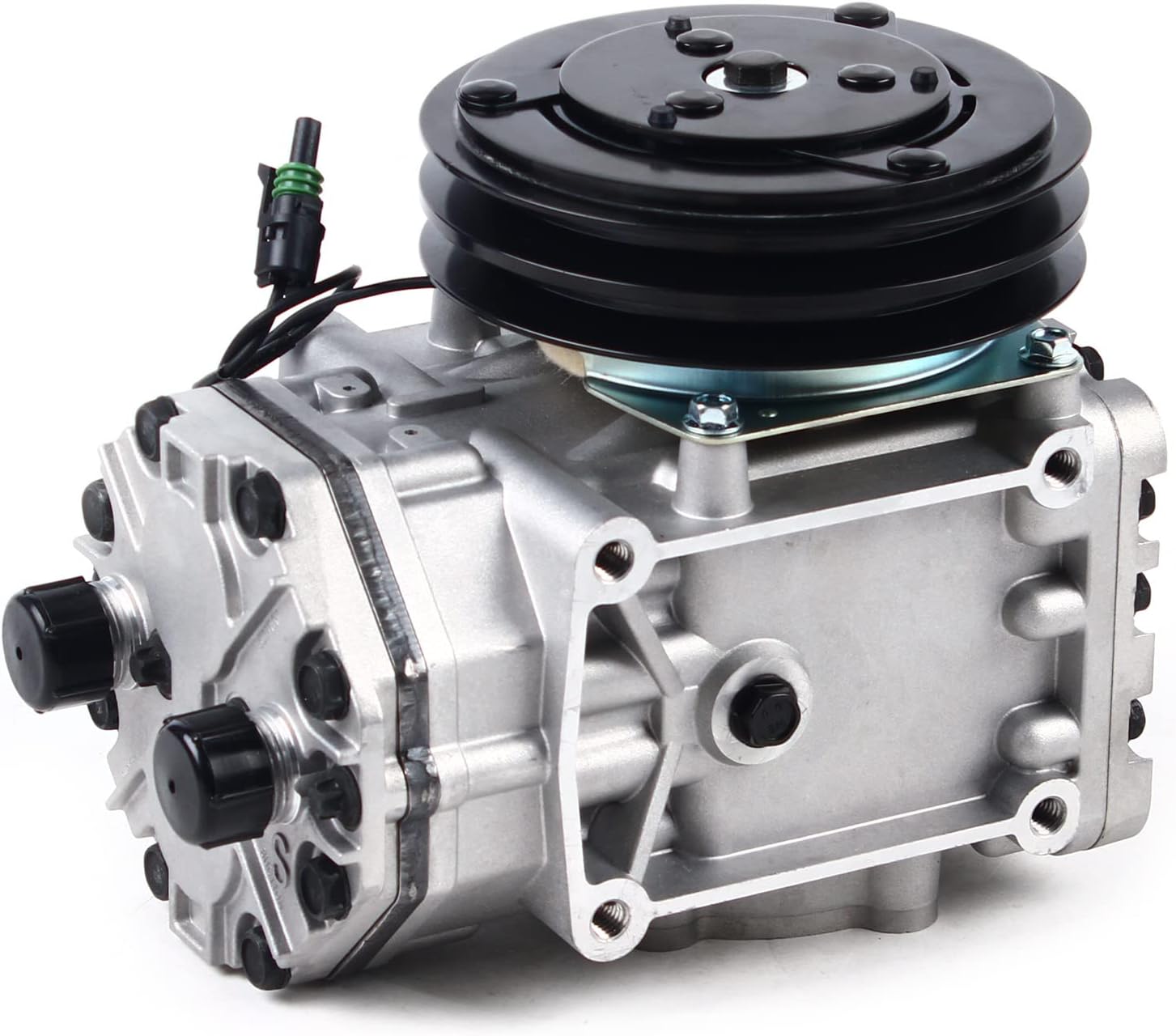 Compresor de CA del AC con embrague de 2 ranuras para 1996-1999 para Freightliner Peterbilt Kenworth-CFC688-21589 10.0L