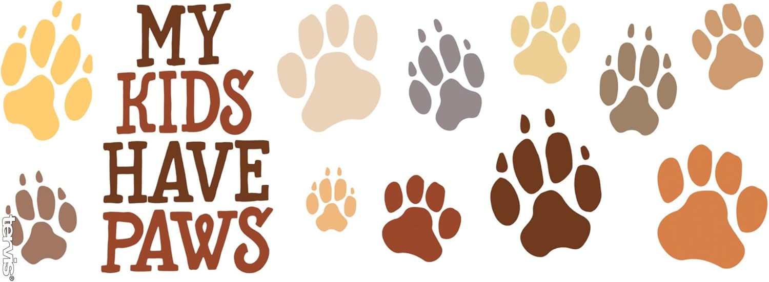 Tervis Vaso aislado de doble pared My Kids Have Paws hecho en Estados Unidos mantiene las bebidas frías y calientes, 16 onzas, taza, transparente