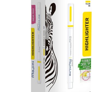 Zebra Pen Mojini 70250 – Marcador de resaltador amarillo, punta de cincel flexible, tinta amarilla, paquete de 12 unidades Zebra Pen Mojini 70250 – Marcador de resaltador amarillo, punta de cincel flexible, tinta amarilla, paquete de 12 unidades