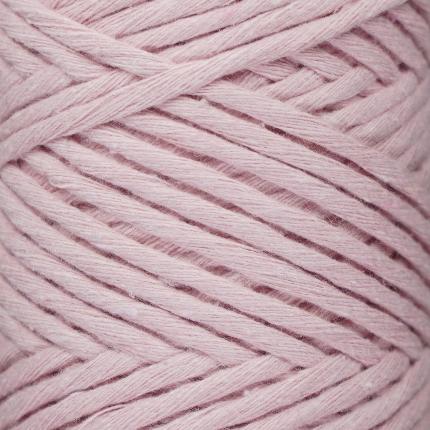 Makromecity, Cordón de macramé de una sola hebra, de 0.118 in x 109 yardas (328 pies) de 0.118 in, una sola hebra, de algodón rosa bebé, para