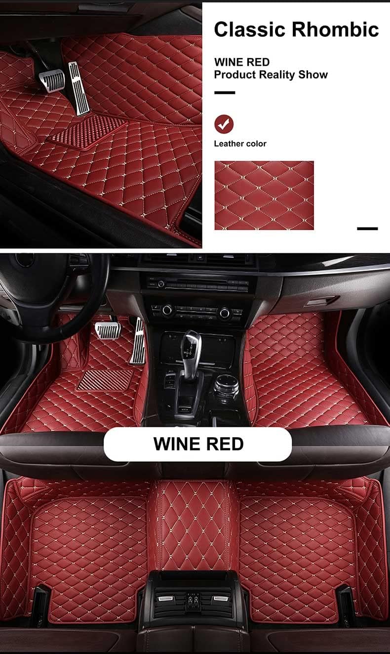 Alfombrillas automotrices personalizadas para Mercedes Benz A B C CLA CLS CLK GLE GLS GLA GLK GL ML G S GLC SL CL SLC R SLK, etc. Tapete de cuero