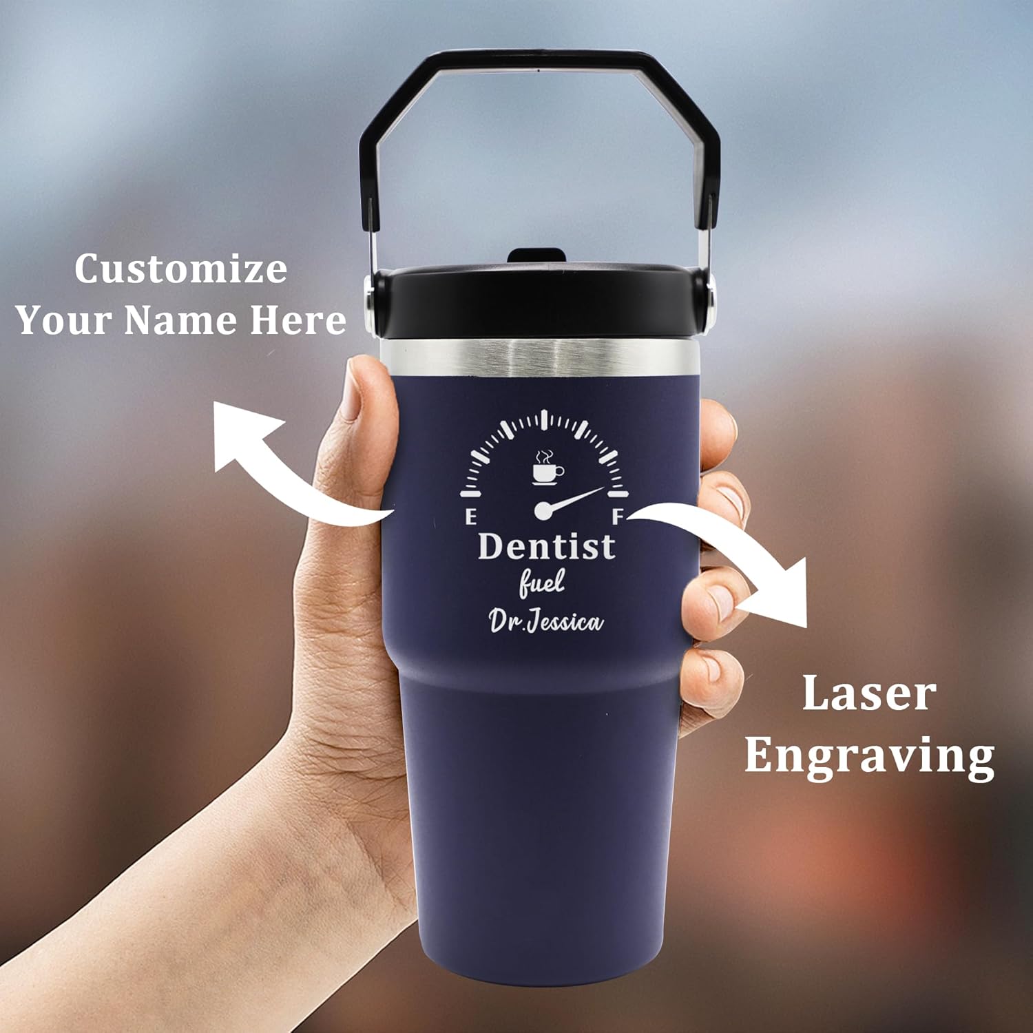 Regalos para dentistas para mujeres, regalos de asistente dental, vaso de dentista grabado personalizado, regalos para médicos para mujeres, vaso de