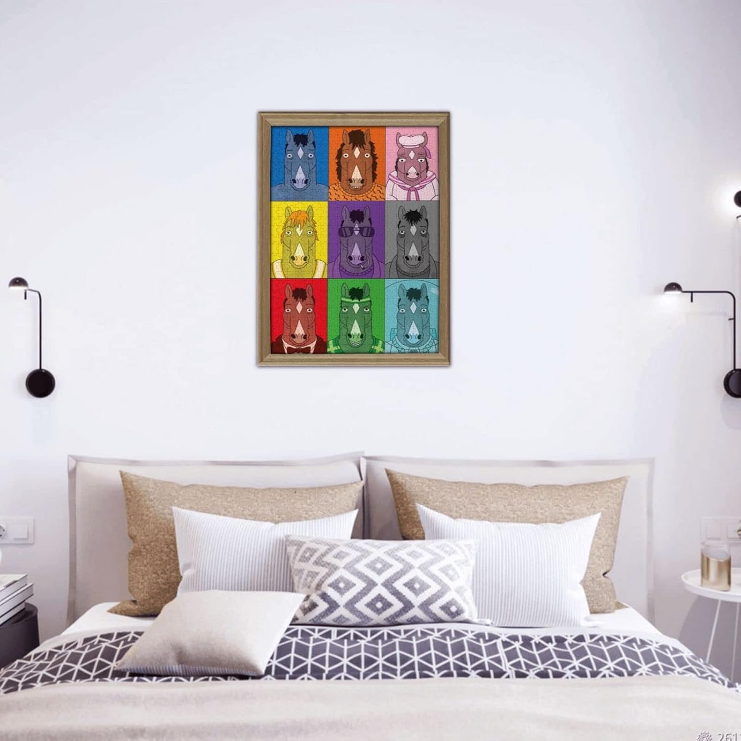 KOVOS BoJack Anime Horseman rompecabezas de 500 piezas de collage de madera de anime para adolescentes y adultos, juegos cerebrales, regalos de 20.4