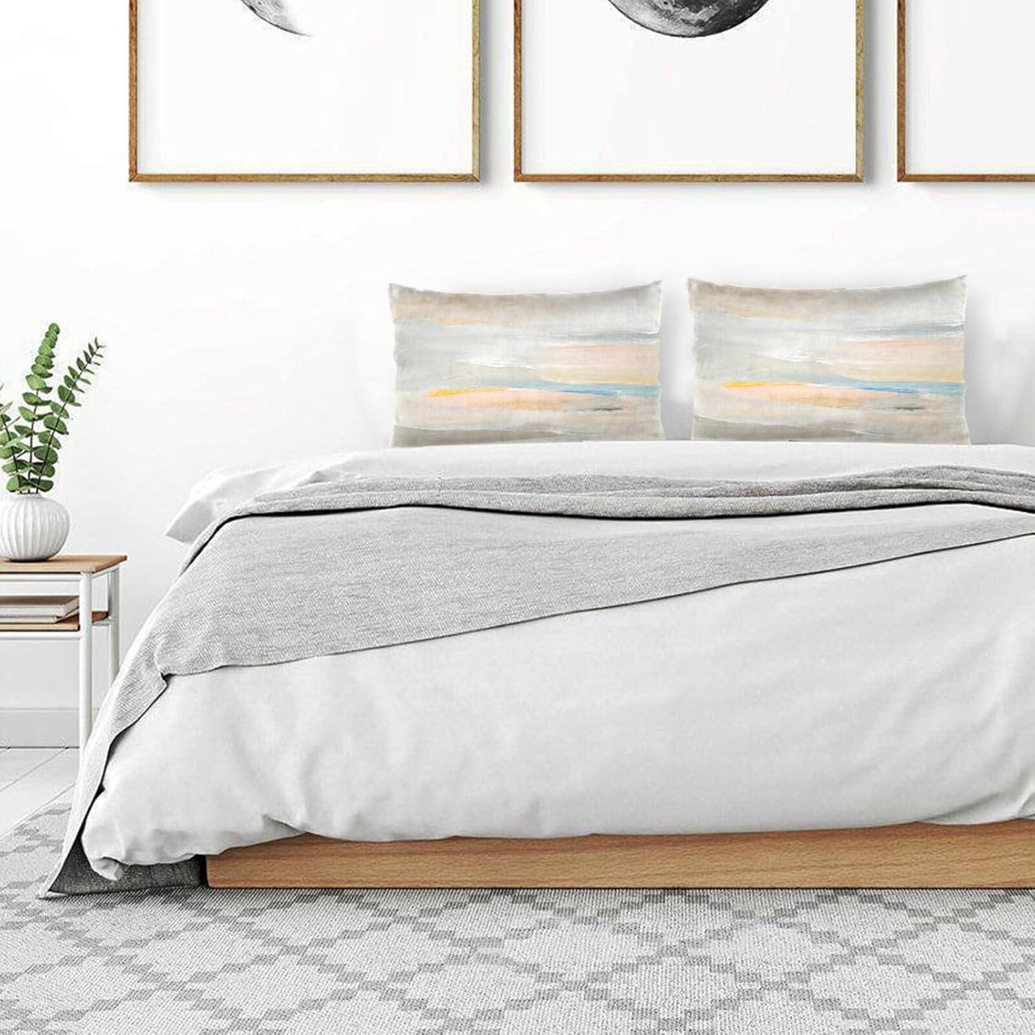 Arte abstracto pintura mini almohada fundas con cremallera 100 algodón cuerpo almohada caso