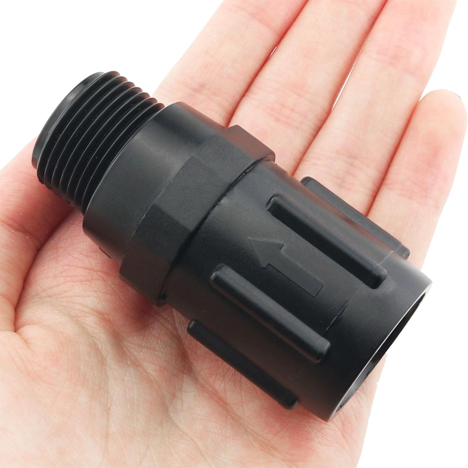 Regulador de presión Regulador de distribución de agua de riego por goteo, regulador de presión de 25 PSI, reductor de presión, válvula de flujo