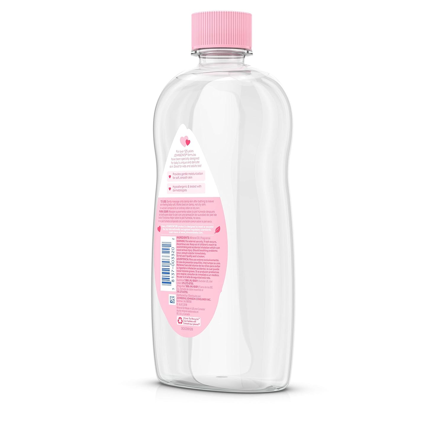 Johnson & Johnson SLC (Cosmetics) Aceite para bebés, 20 onzas líquidas