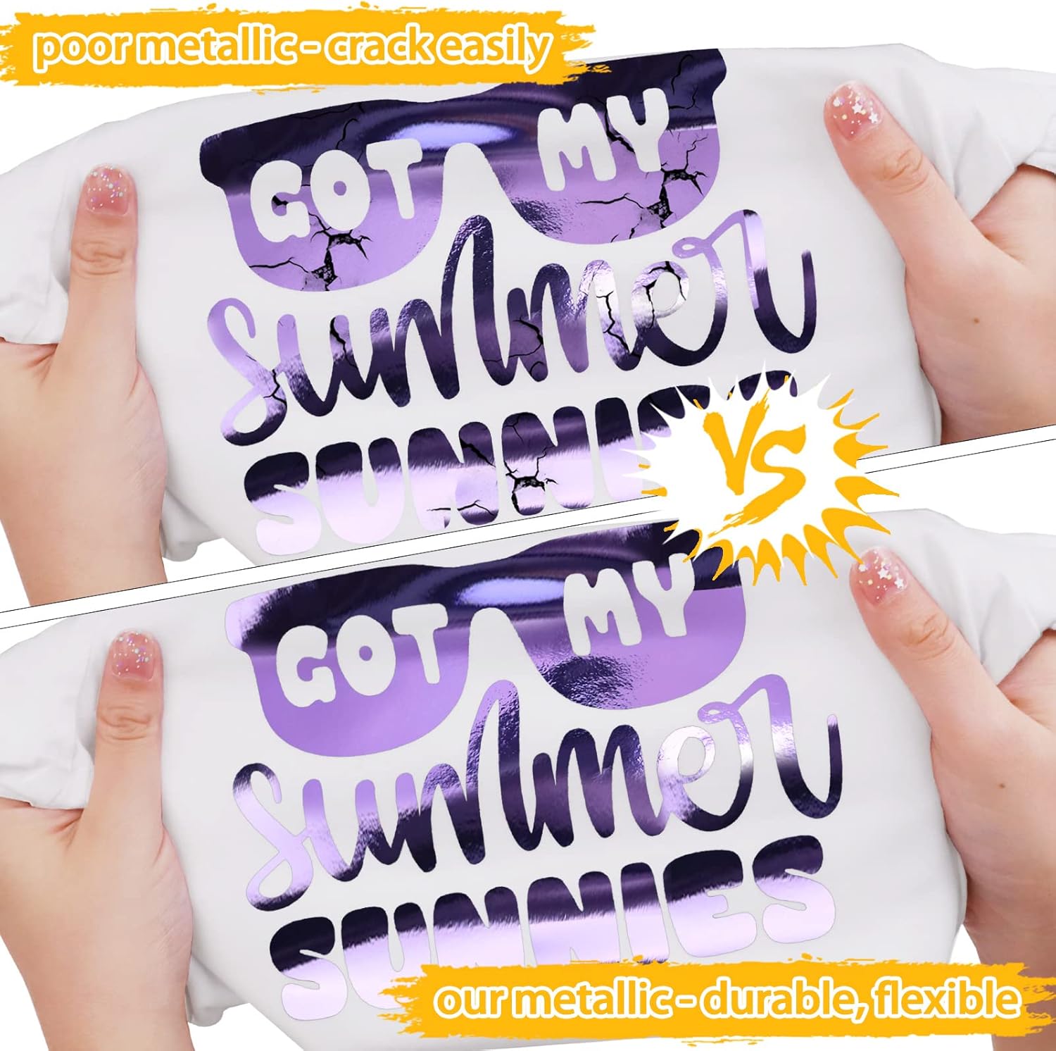 WRAPXPERT Rollo de vinilo metálico suave de transferencia de calor, cromado, de 12 x 5 pies, vinilo para planchar para camisas, fácil de cortar y