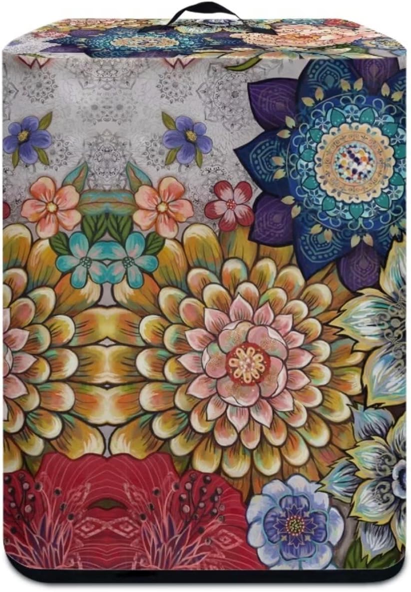 KUIFORTI Blooming – Protector de freidora de aire bohemio para decoración de cocina, funda protectora contra el polvo para olla de arroz con flores