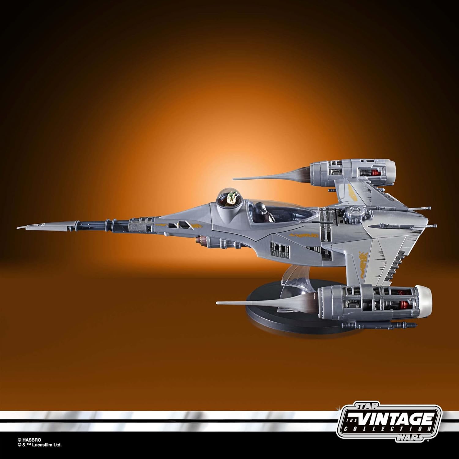 STAR WARS The Vintage Collection The Mandalorian’s N-1 Starfighter, The Mandalorian – Vehículo de 3.75 pulgadas y figuras de acción, a partir de 4