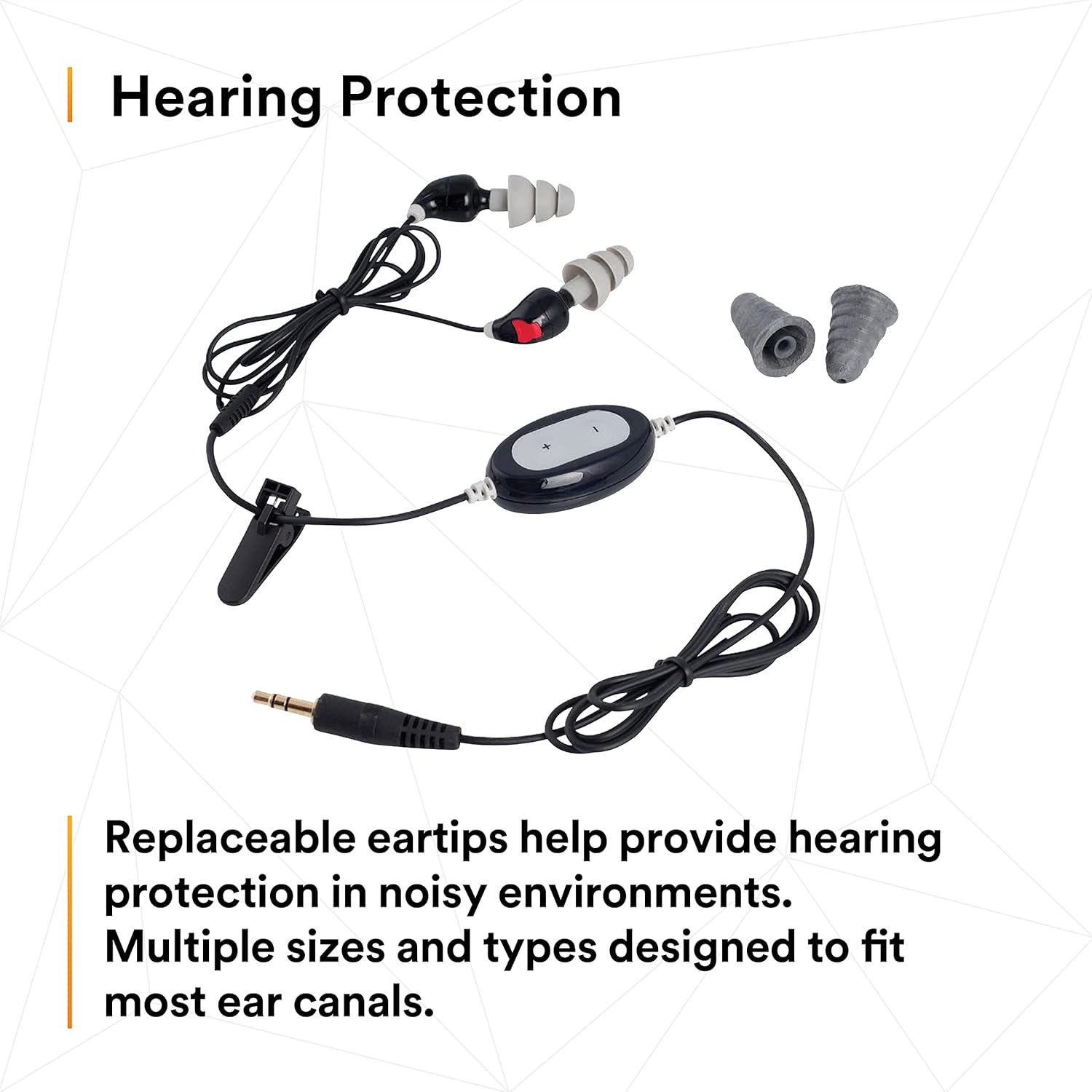 3M Peltor audífono intrauricular, aislante del ruido, auriculares 2600N, metal, plástico y espuma, color negrogris