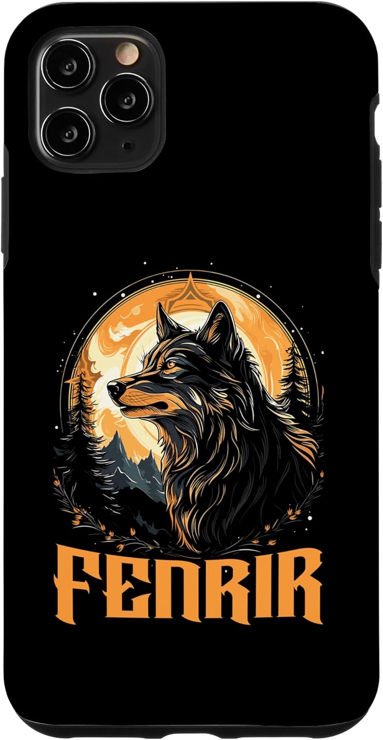 iPhone 11 Pro Max Fenrir Wolf Viking Scandinavian Pride Norsemen Odins Wolf Case
