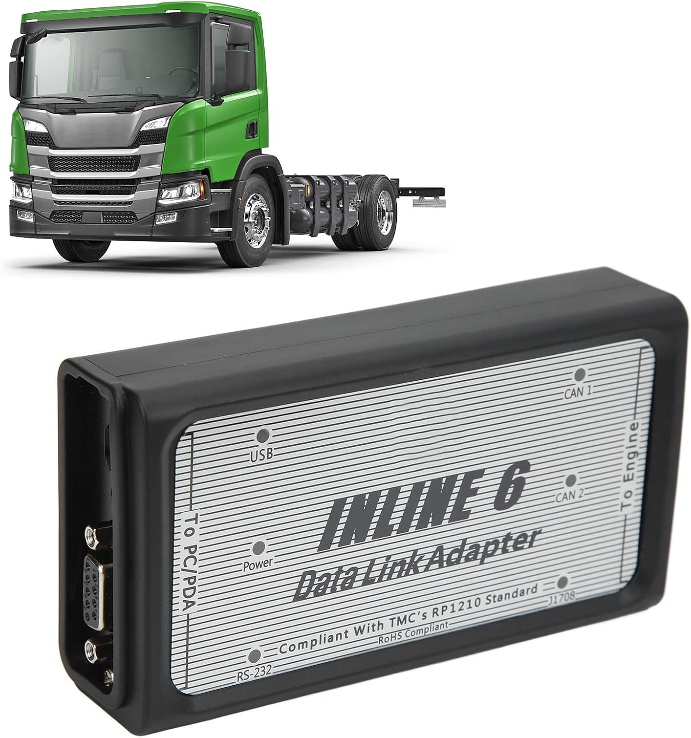 Herramienta de escaneo de diagnóstico resistente, para kit de adaptador de enlace de datos en línea 6 escáner OBD2 para Cummins Engine J1939 J1708