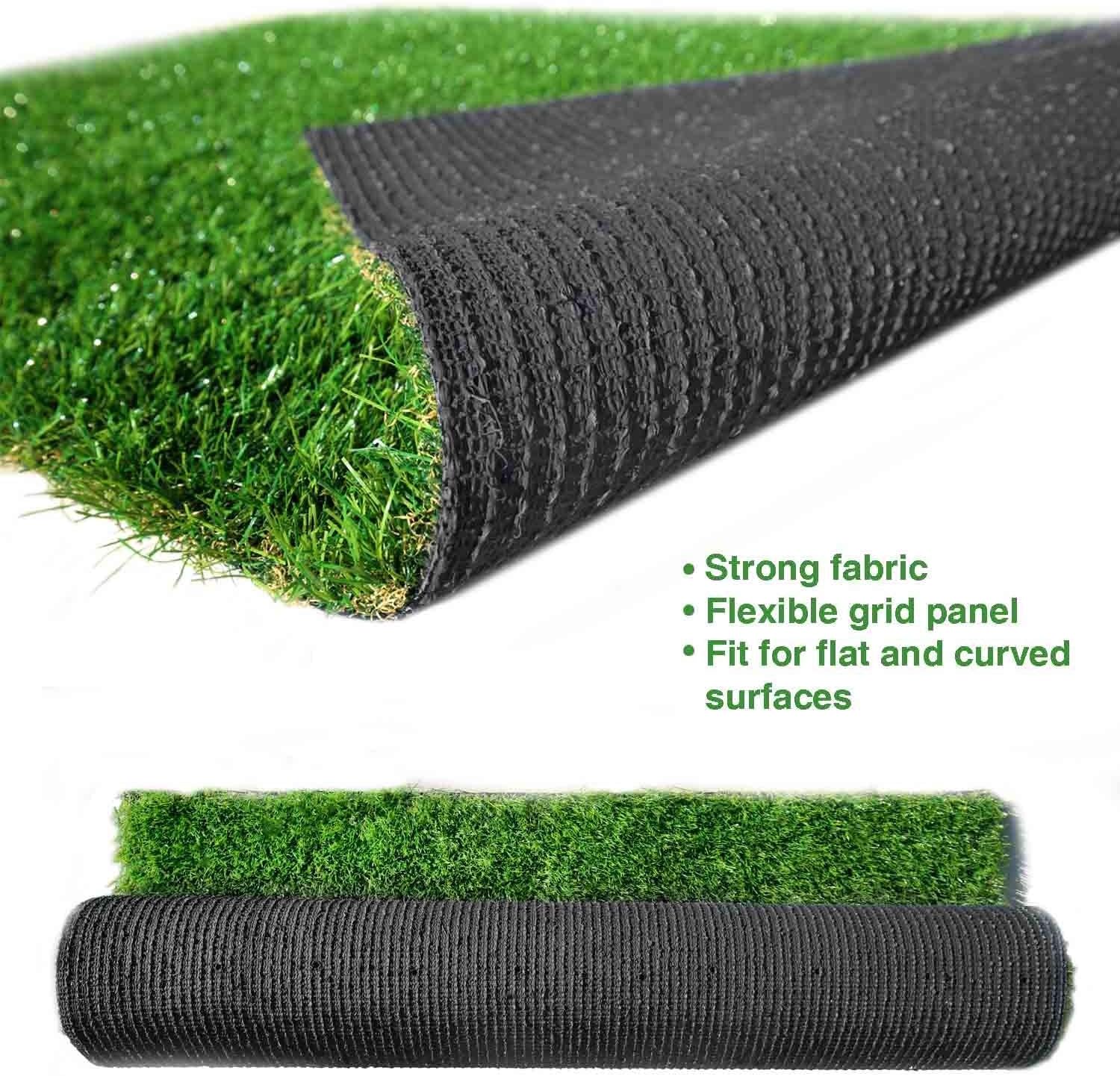 Césped artificial  3 x 3 pies de césped falso realista, tapete grueso sintético para paisaje de jardín, césped para mascotas y decoración de