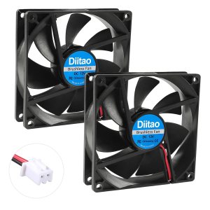 Ventilador de computadora 9225 de 12 V, 3.622 x 3.622 x 0.984 in, sin escobillas, ventilador de flujo de aire grande para enfriar, carcasa de Ventilador de computadora 9225 de 12 V, 3.622 x 3.622 x 0.984 in, sin escobillas, ventilador de flujo de aire grande para enfriar, carcasa de