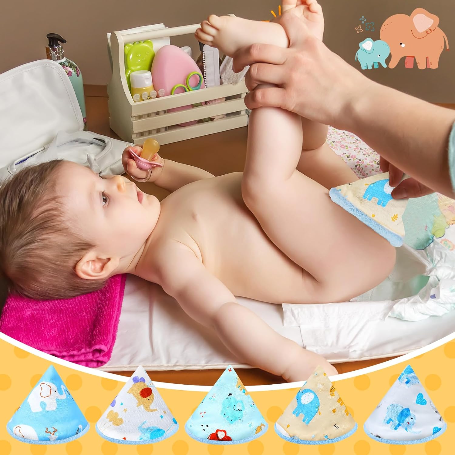 10 fundas de terciopelo coral para orina para bebé, fuerte absorción de agua, protector de orina para bebé, gorro de orina reutilizable, accesorio