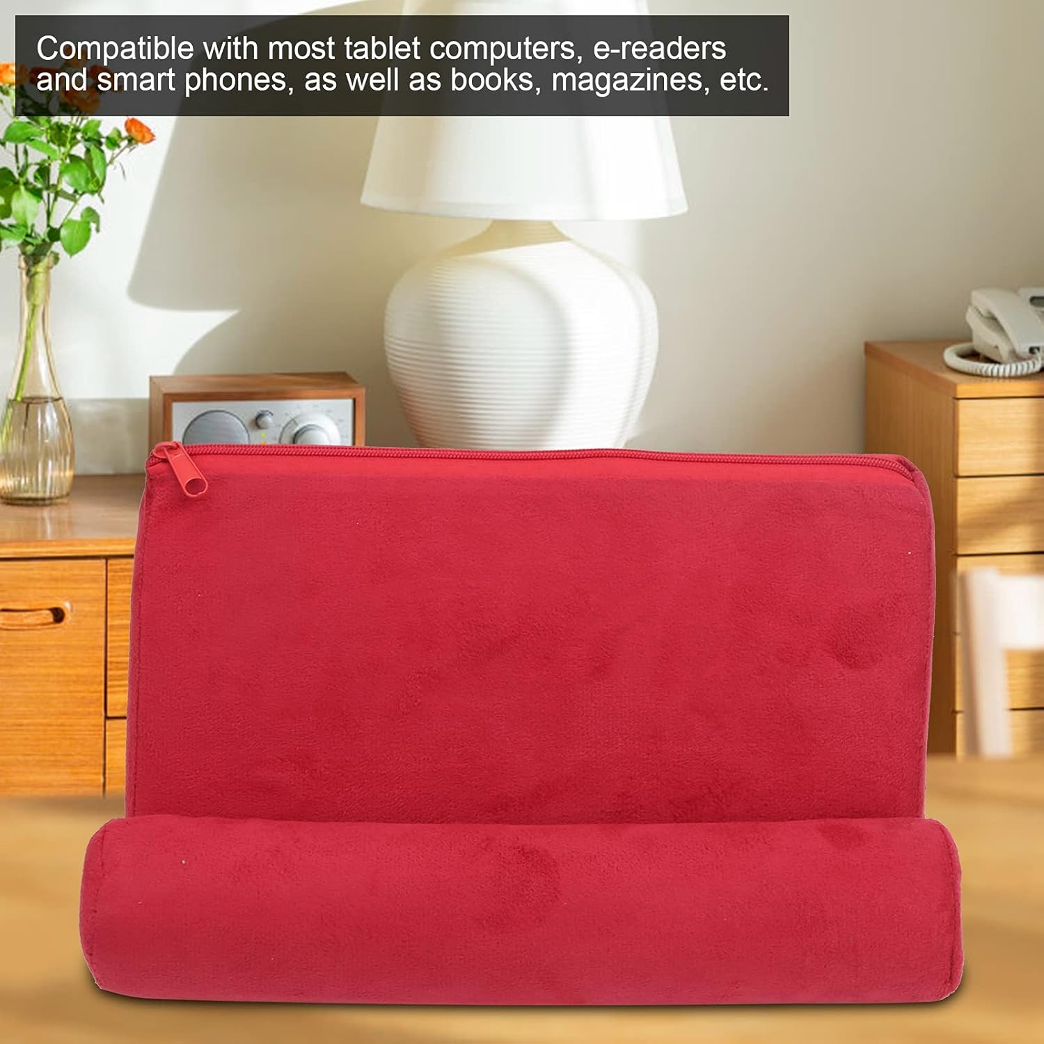 Soporte portátil para tableta de almohada para cama, reposabrazos, alfombra, muslos, con gran área de contacto
