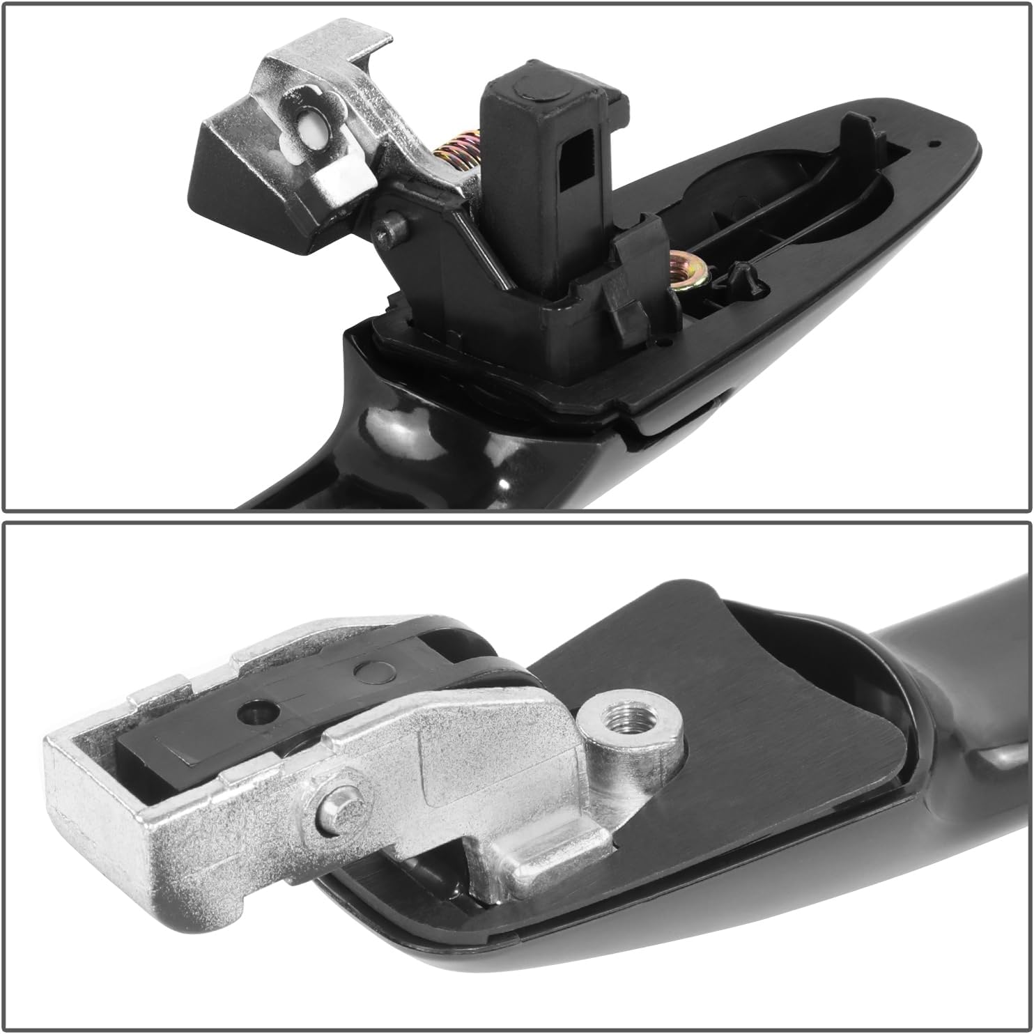 DNA MOTORING Manija de puerta exterior trasera derecha compatible con Honda Civic Sedan 06-11, negro, OEM-DHO-01065