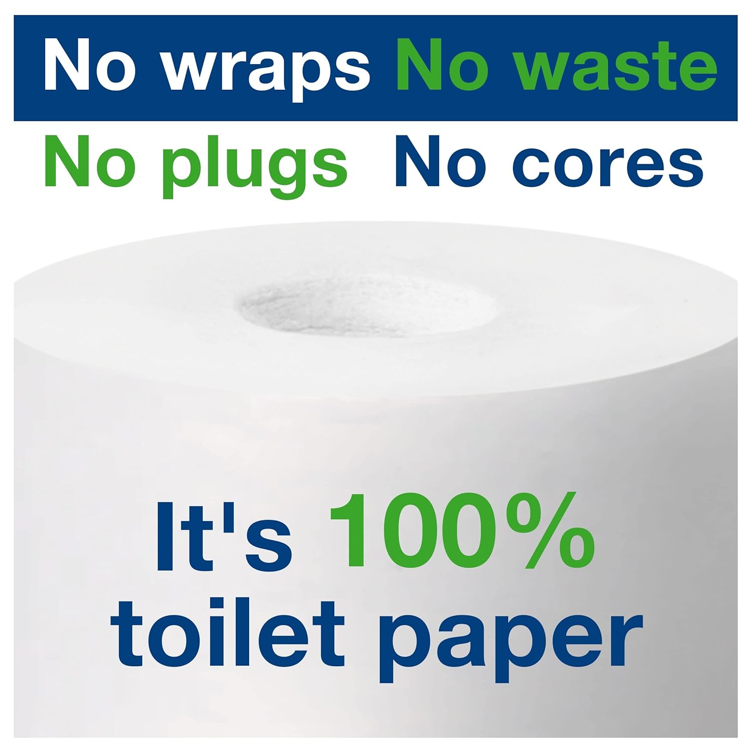 Tork Dispensador de papel higiénico sin núcleo blanco, para hogares y pequeñas empresas, se adapta a dispensadores T7