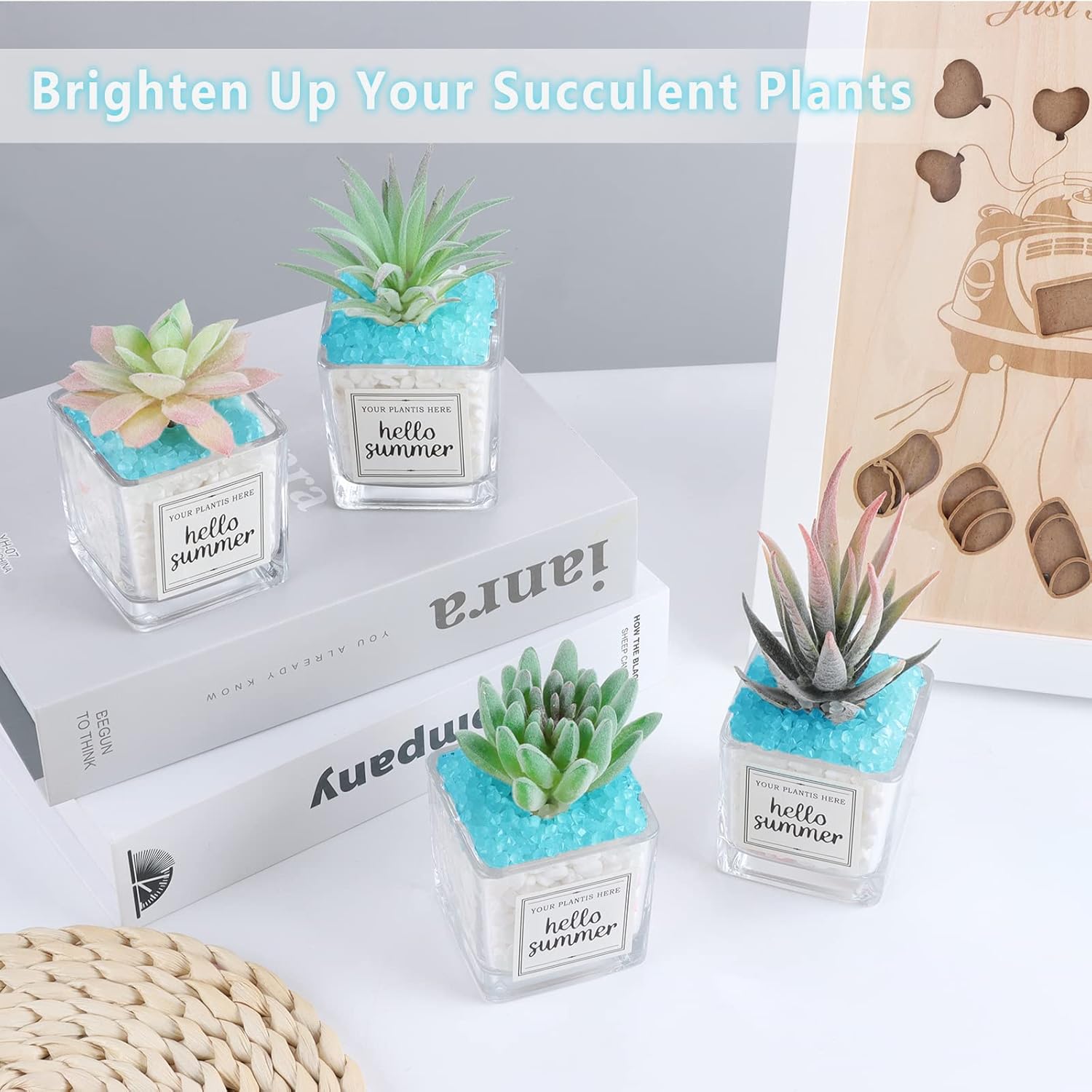 Piedras brillantes que brillan en la oscuridad, decoración de interiores y exteriores, rocas azules para paisajismo, piedra luminosa para peceras,