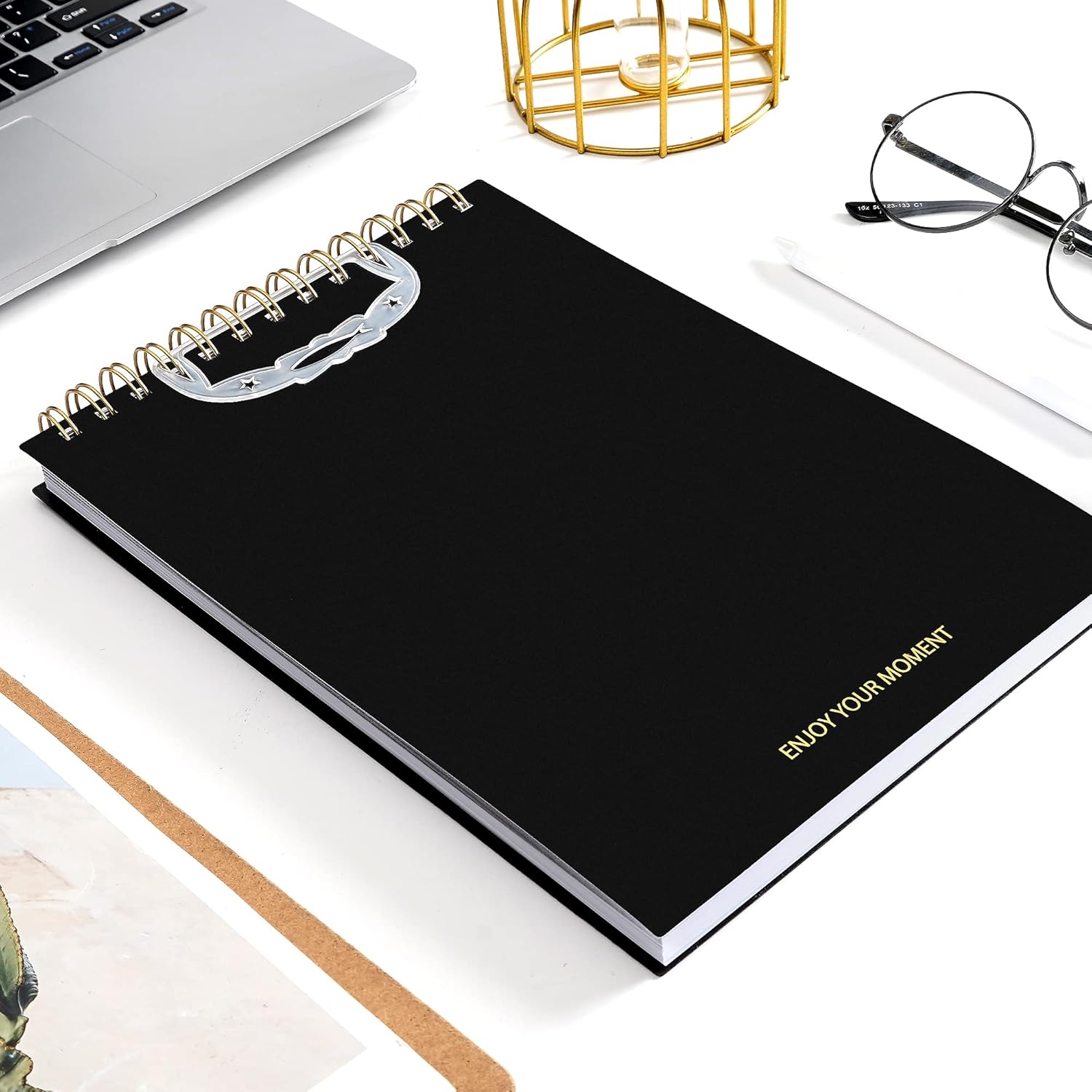 Yoment Top – Cuadernos de espiral, duraderos, grandes, con rayas, 7 x 10 pulgadas, cubierta impermeable, 300 páginas rayadas, cuadernos en espiral,