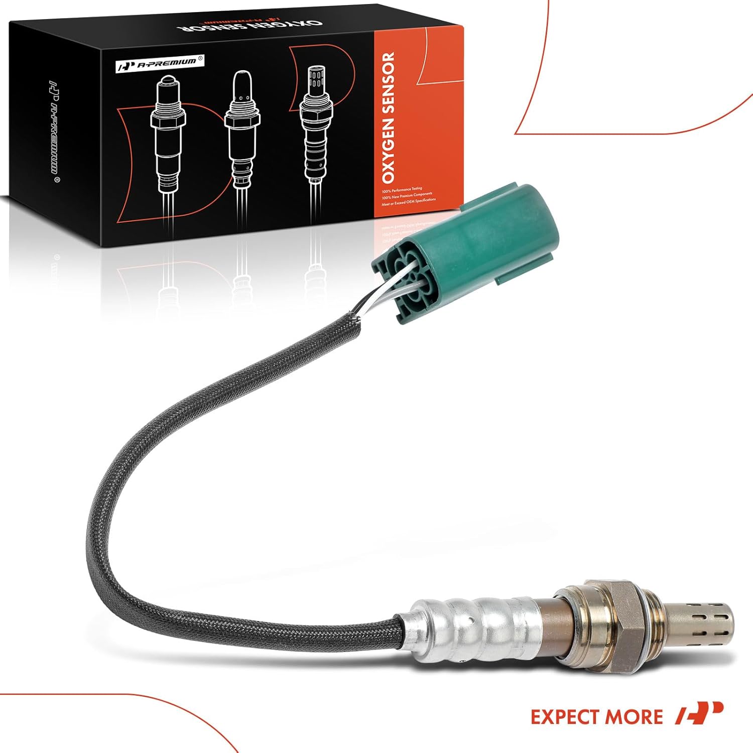 A-Premium Sensor de oxígeno O2 compatible con Nissan Frontier 05-19, NV1500 NV2500 NV3500 12-21, Pathfinder, Xterra 05-12 y Suzuki Equator 09-12,